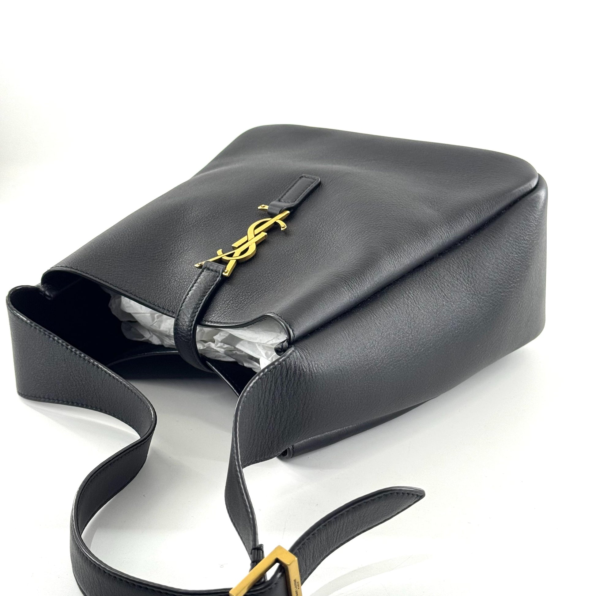 Saint Laurent Hobo Leather Black JG010-011000327017 - view 3
