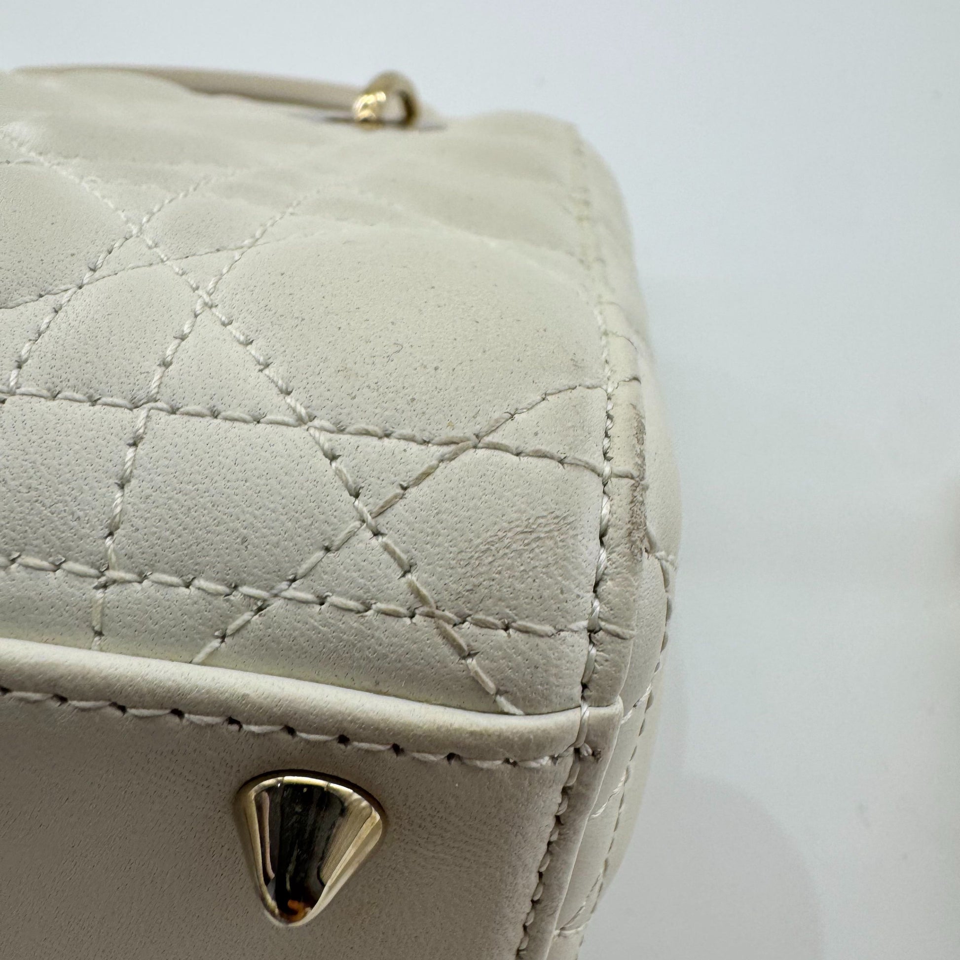 Dior Lady Dior Leather White JG010-016000328082 - view 4
