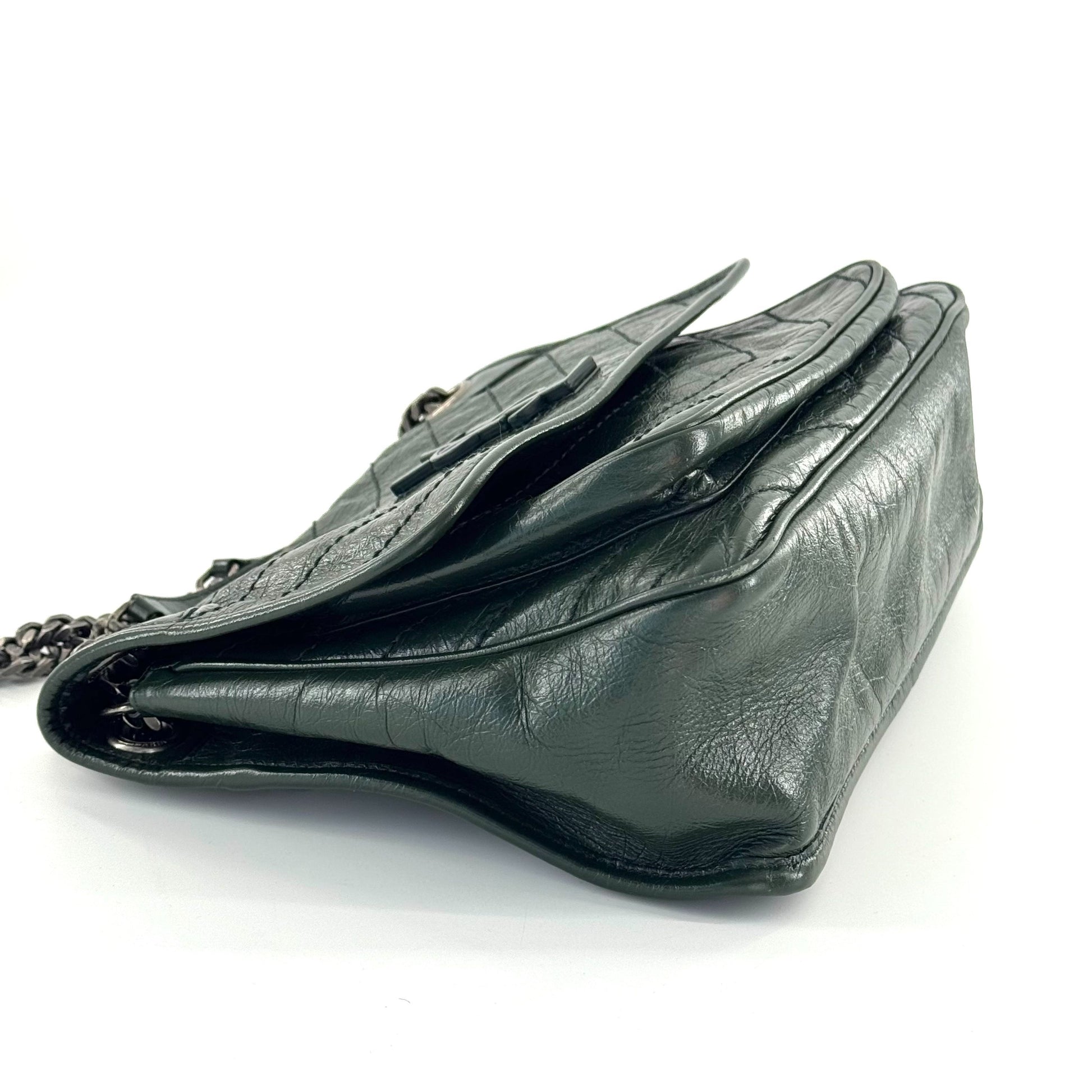Saint Laurent Niki Leather Green JG010-009000328077 - view 10