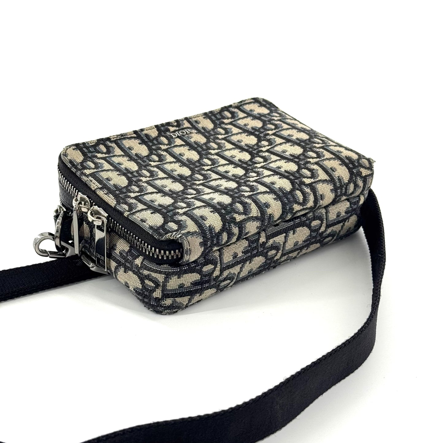Dior Double Zipper Box Bag Cloth Multicolour JG010-004700328064 - view 8