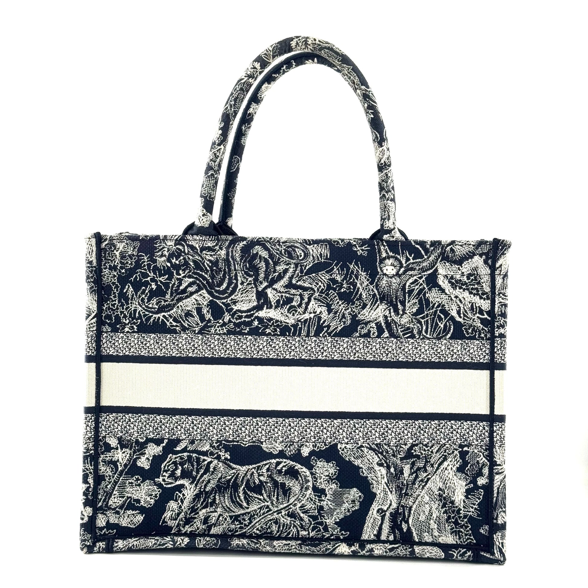 Dior Animal Zoo Embroidery Tote Cloth Multicolour JG010-013000328062 - view 5