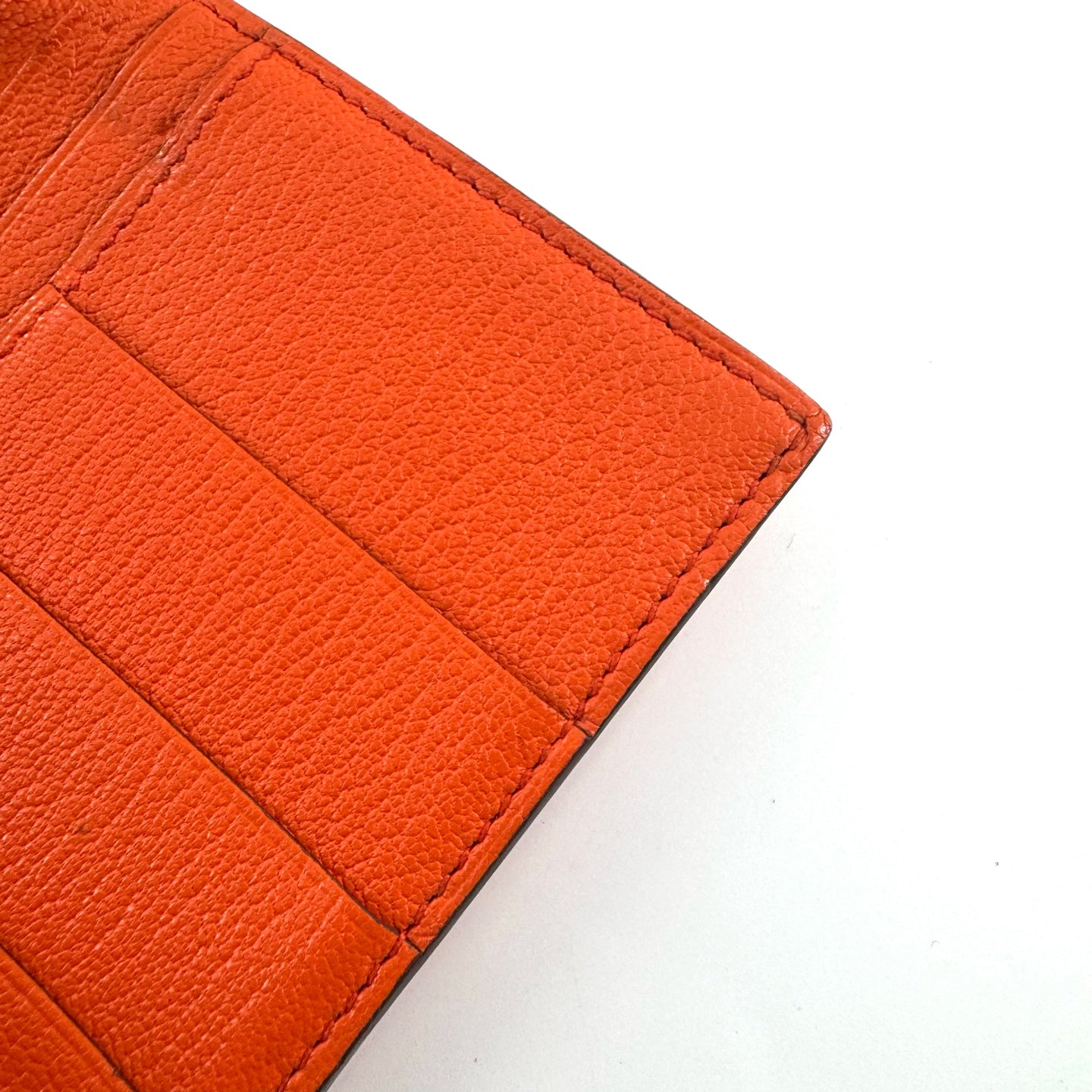 Hermes Wallet Leather Orange JG010-004000328031 - view 6