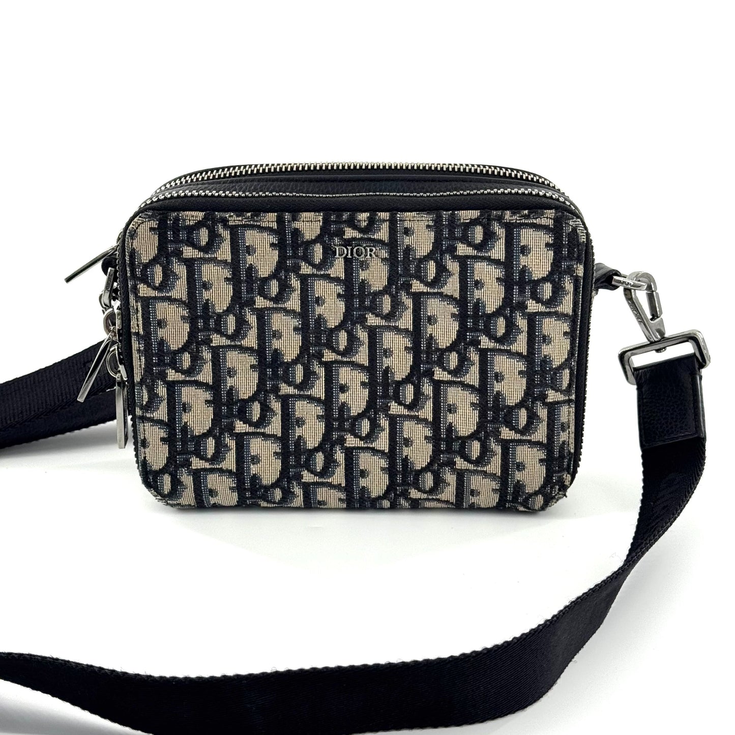 Dior Double Zipper Box Bag Cloth Multicolour JG010-004700328064 - view 1