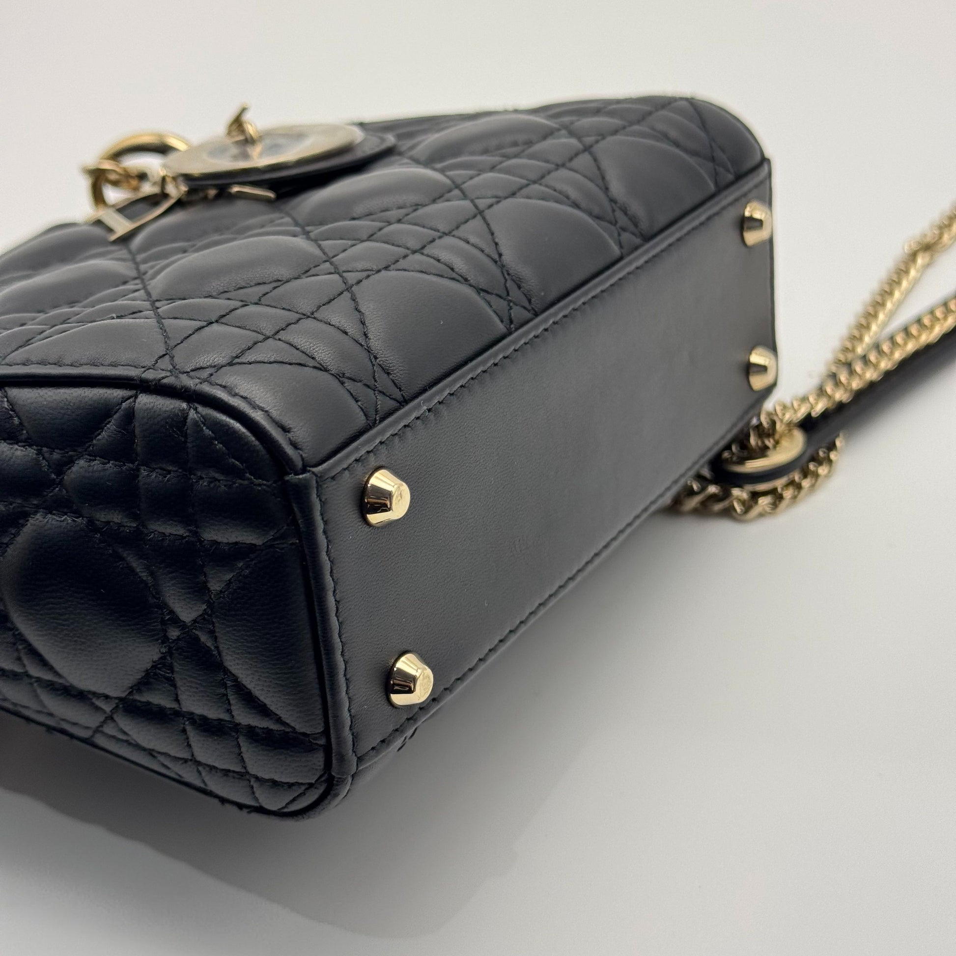 Dior Lady Dior Leather Black JG010-019500328045 - view 10