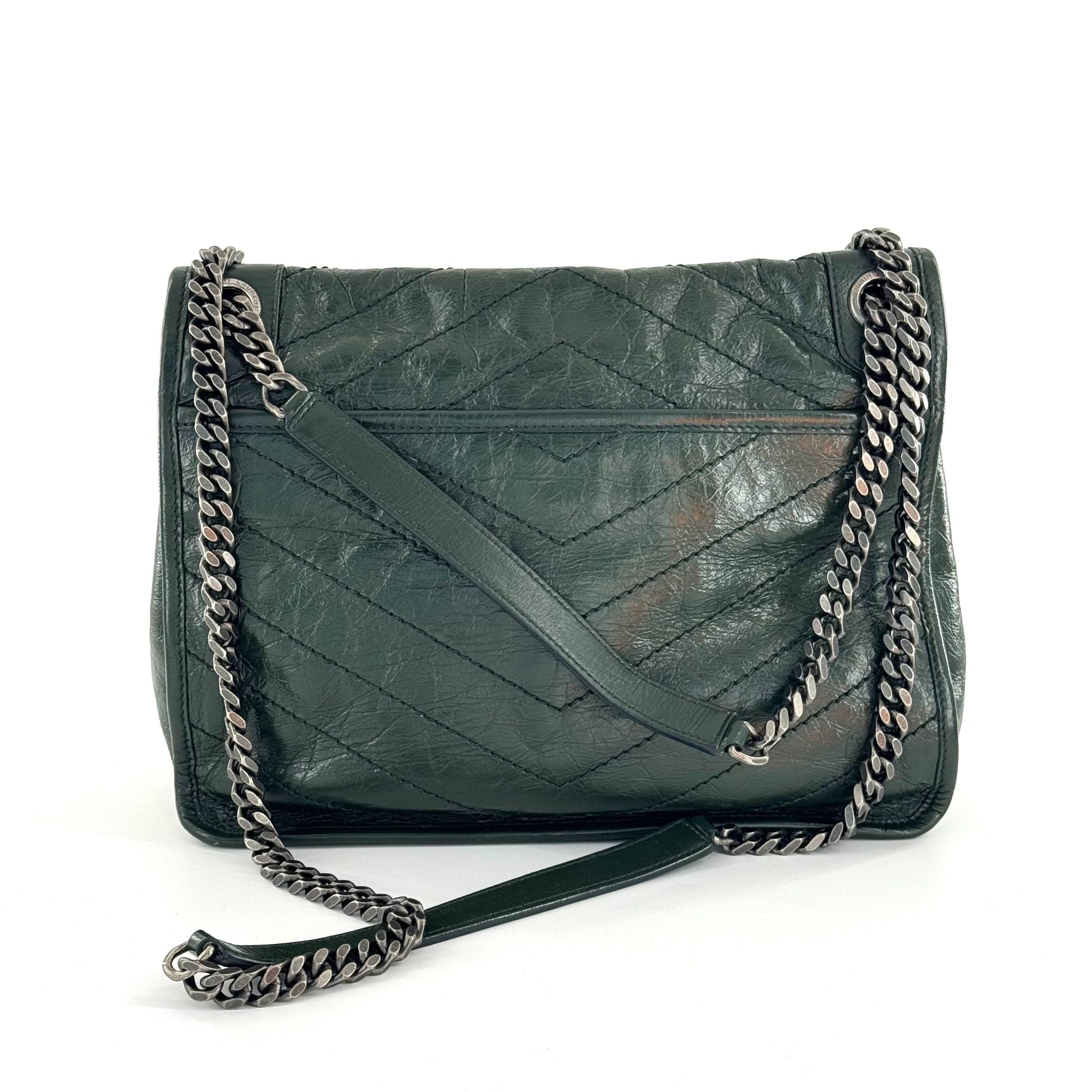 Saint Laurent Niki Leather Green JG010-009000328077 - view 7