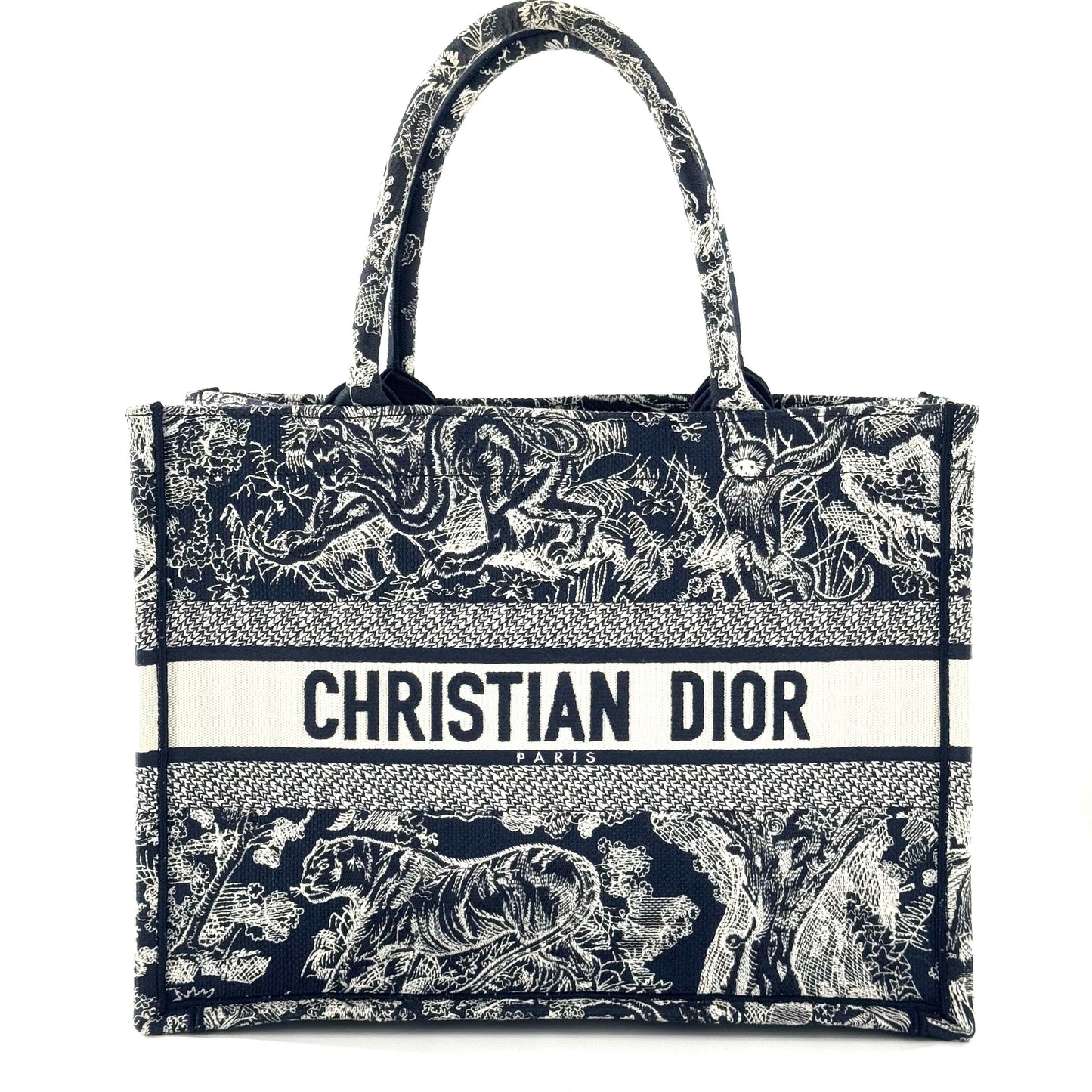 Dior Animal Zoo Embroidery Tote Cloth Multicolour JG010-013000328062 - view 1