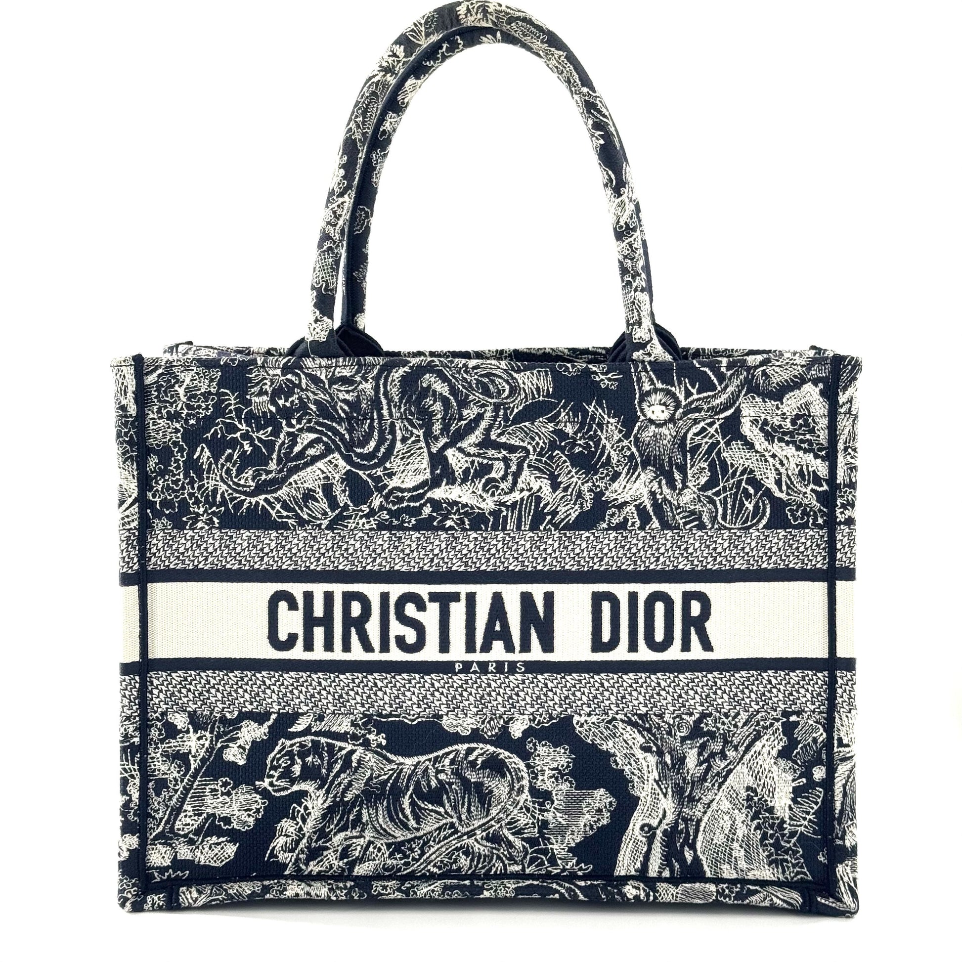 Dior Animal Zoo Embroidery Tote Cloth Multicolour JG010-013000328062 - view 1