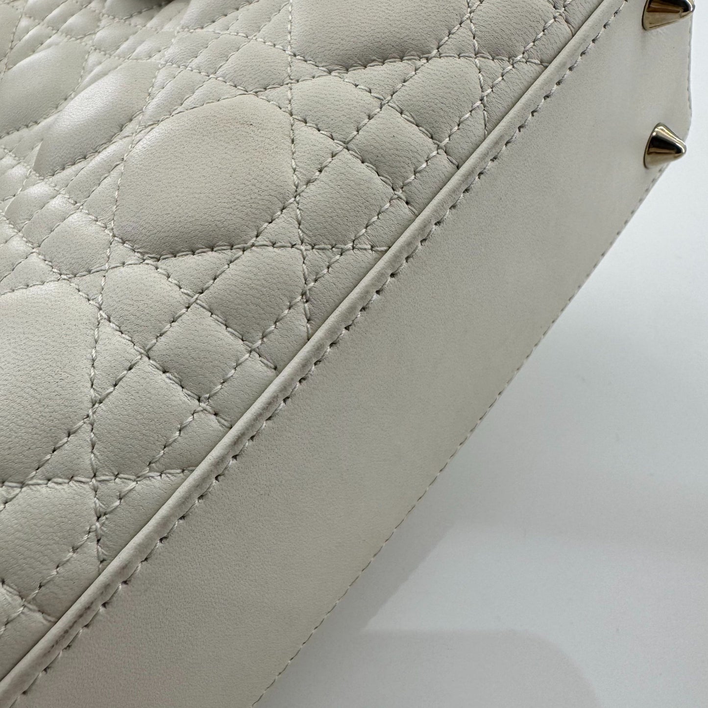 Dior Lady Dior Leather White JG010-016000328082 - view 12