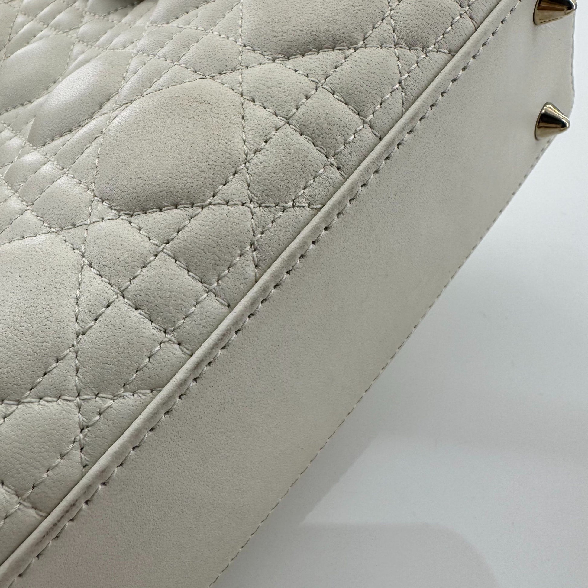 Dior Lady Dior Leather White JG010-016000328082 - view 12