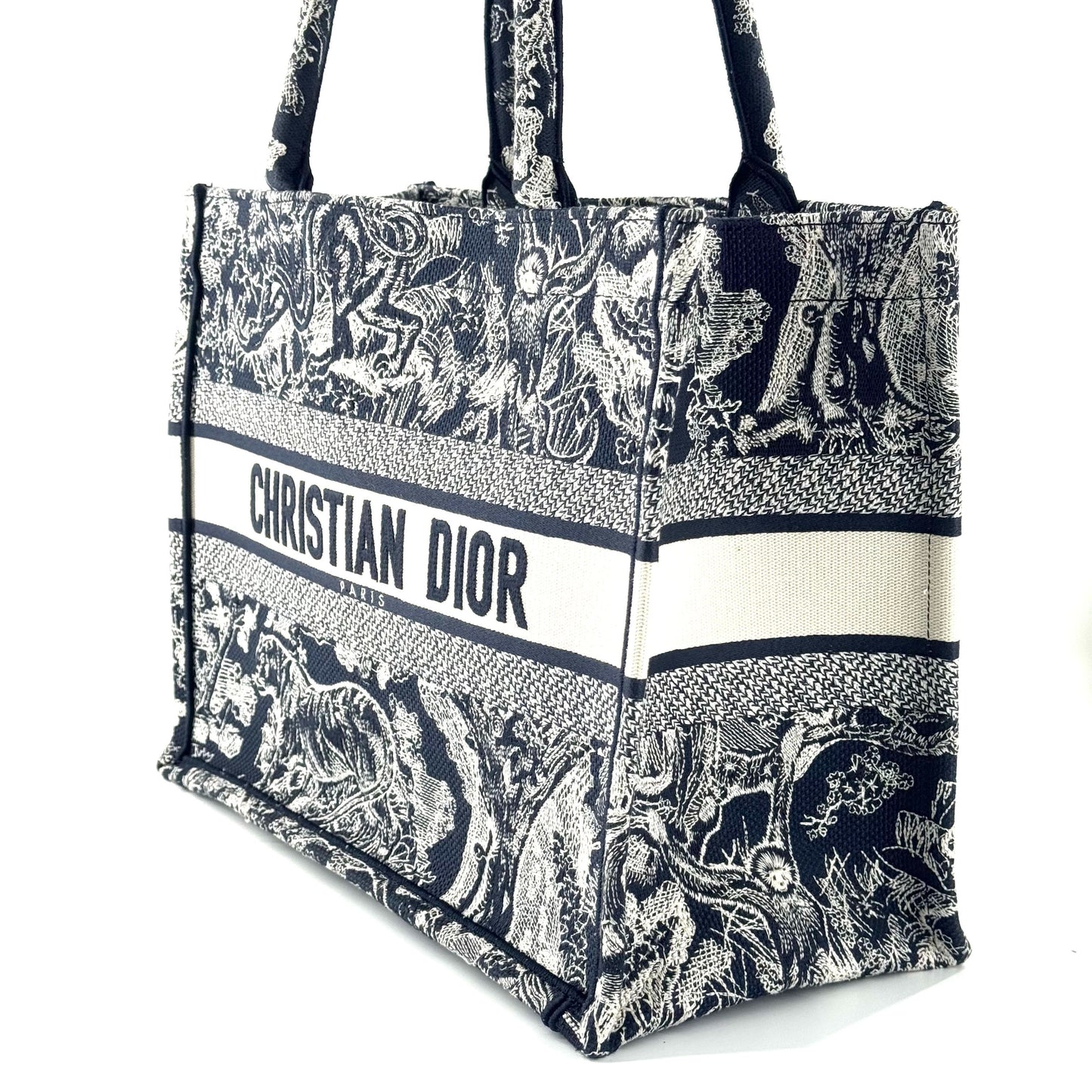 Dior Animal Zoo Embroidery Tote Cloth Multicolour JG010-013000328062 - view 2