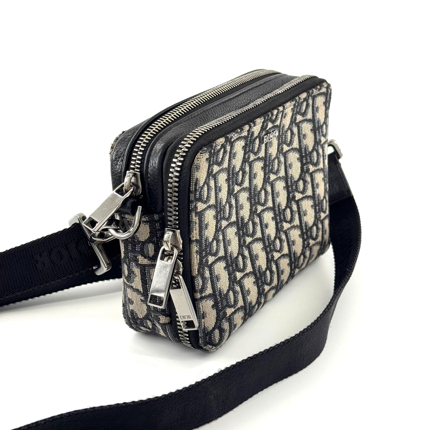 Dior Double Zipper Box Bag Cloth Multicolour JG010-004700328064 - view 6