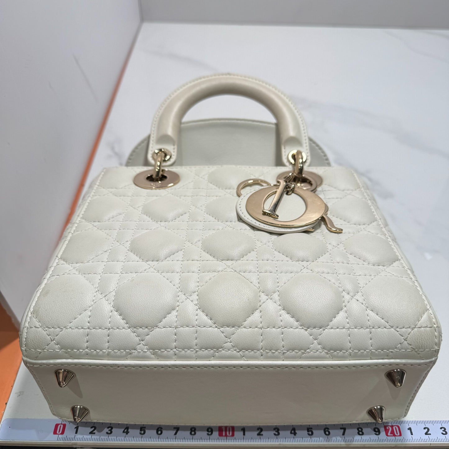 Dior Lady Dior Leather White JG010-016000328082 - view 2