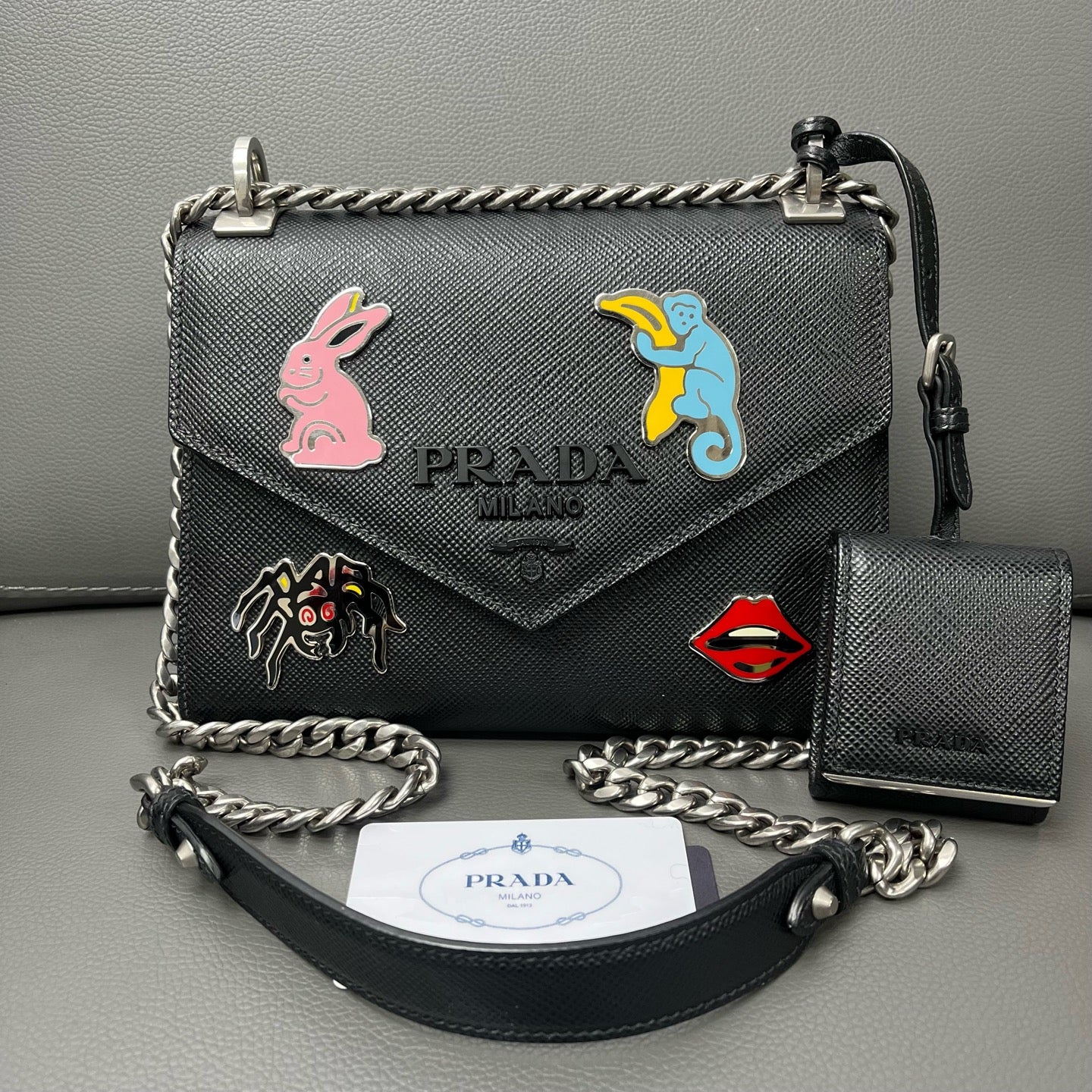 Prada Monochrome Leather Black JG014-005200324150 - view 1