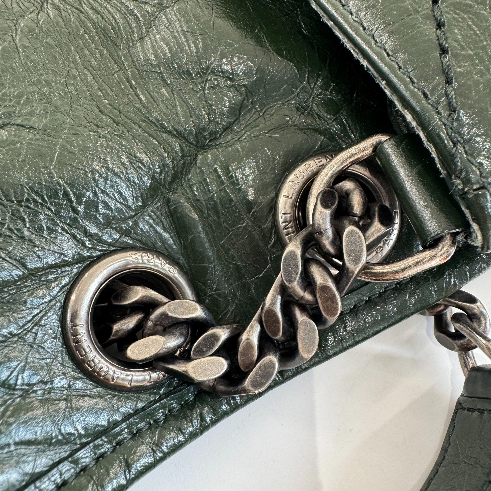 Saint Laurent Niki Leather Green JG010-009000328077 - view 14