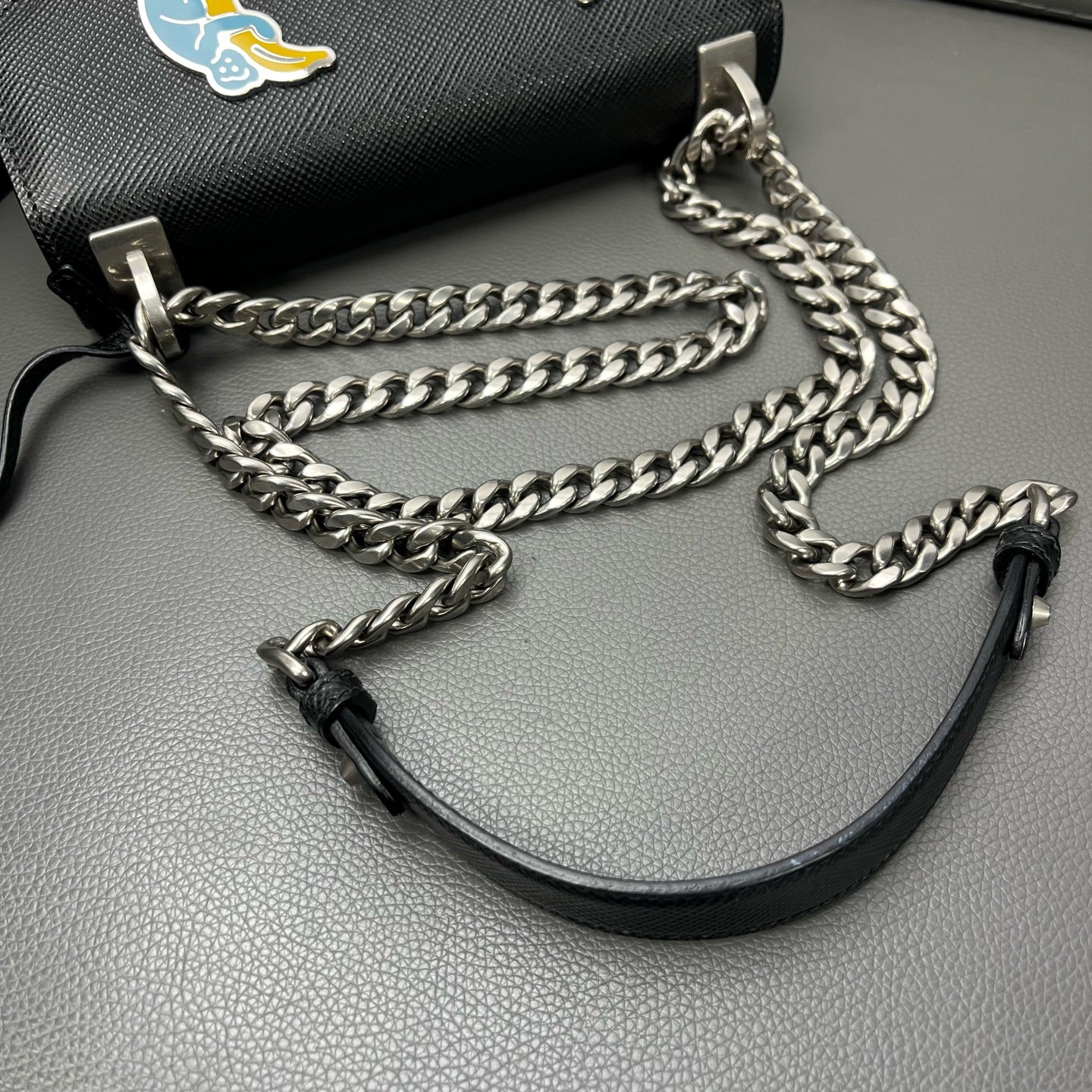 Prada Monochrome Leather Black JG014-005200324150 - view 9