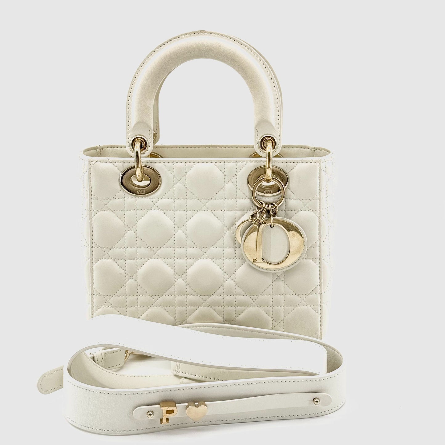 Dior Lady Dior Leather White JG010-016000328082 - view 1