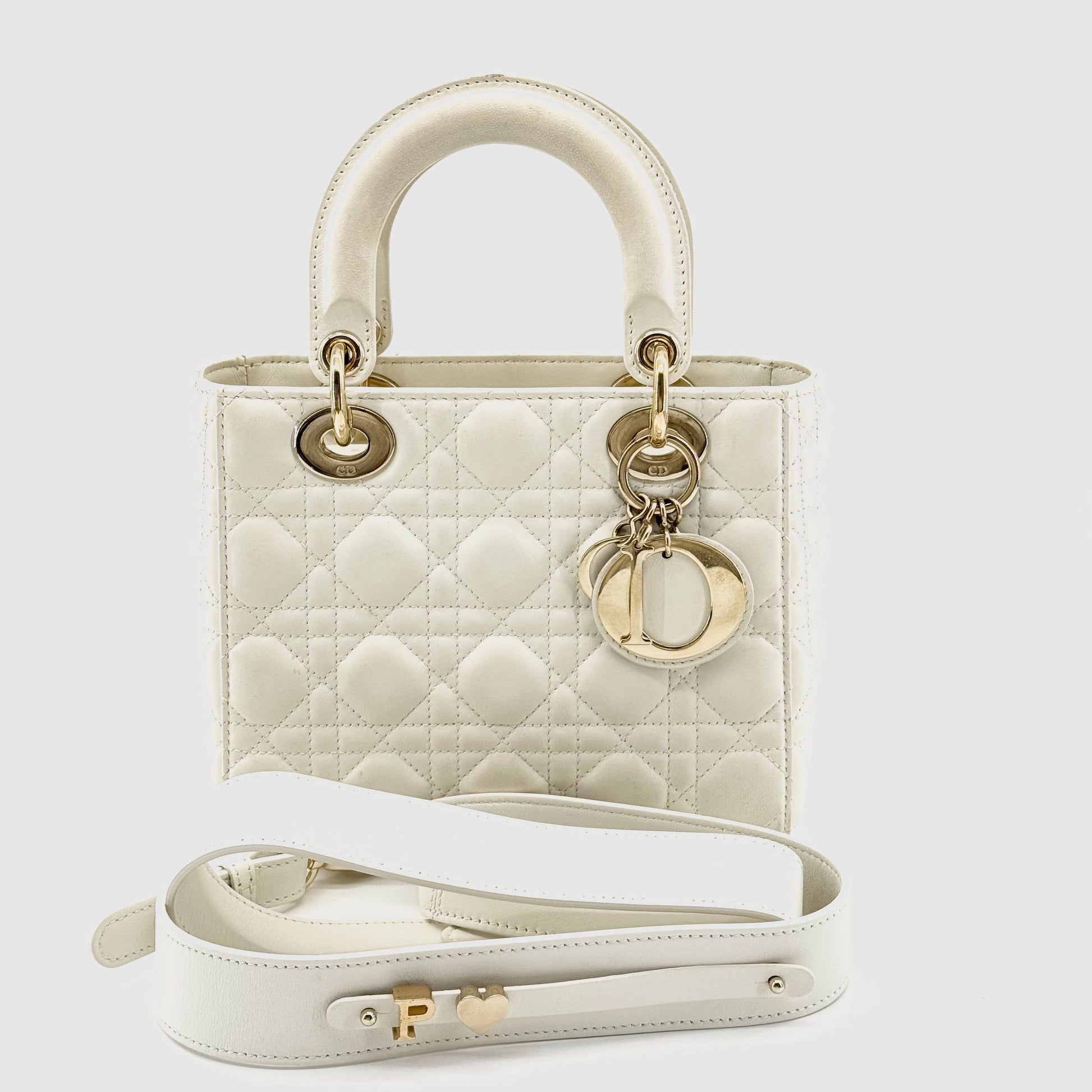 Dior Lady Dior Leather White JG010-016000328082 - view 1