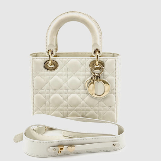 Dior Lady Dior Leather White JG010-016000328082 - view 1