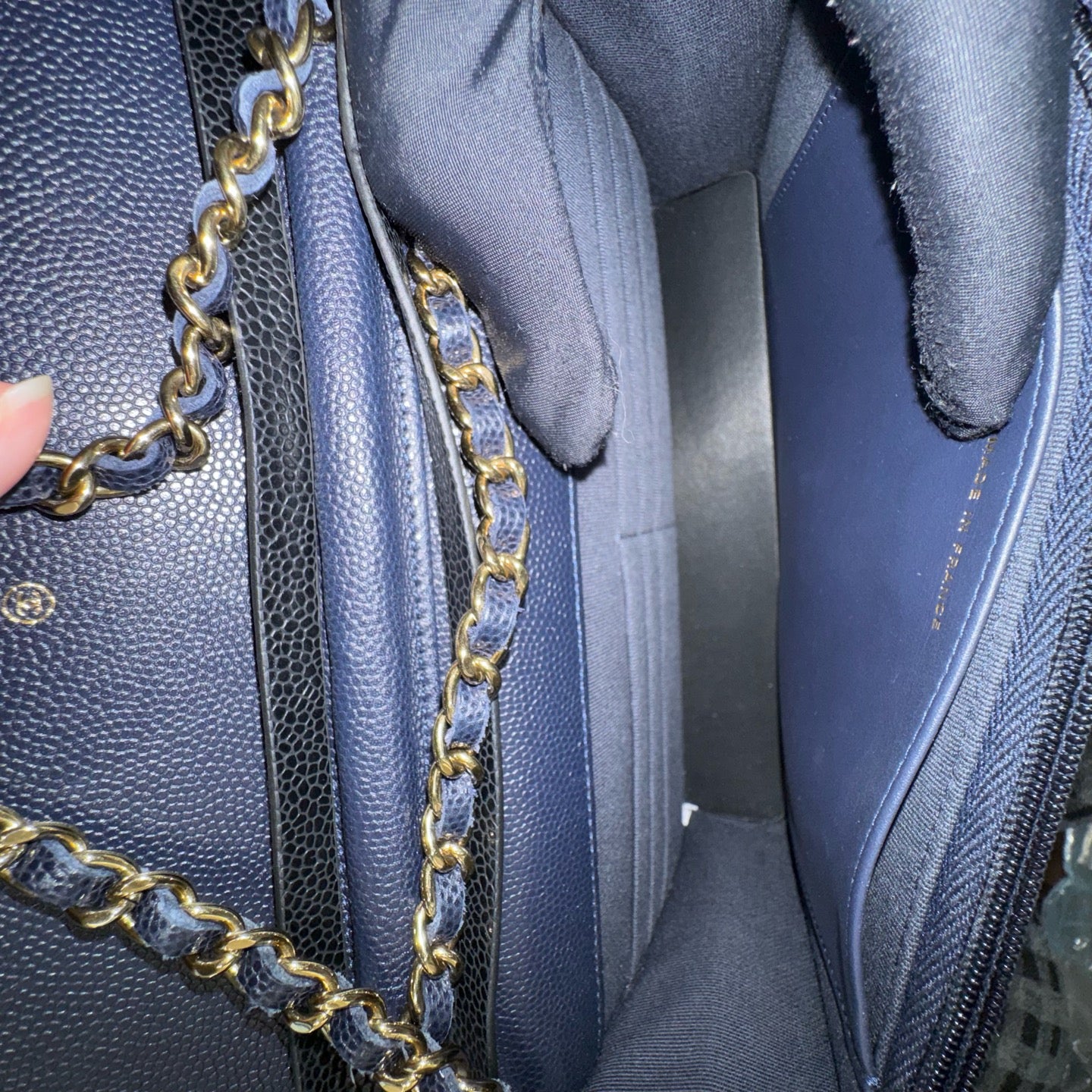 Chanel WOC Leather Navy JG010-016000328067 - view 9