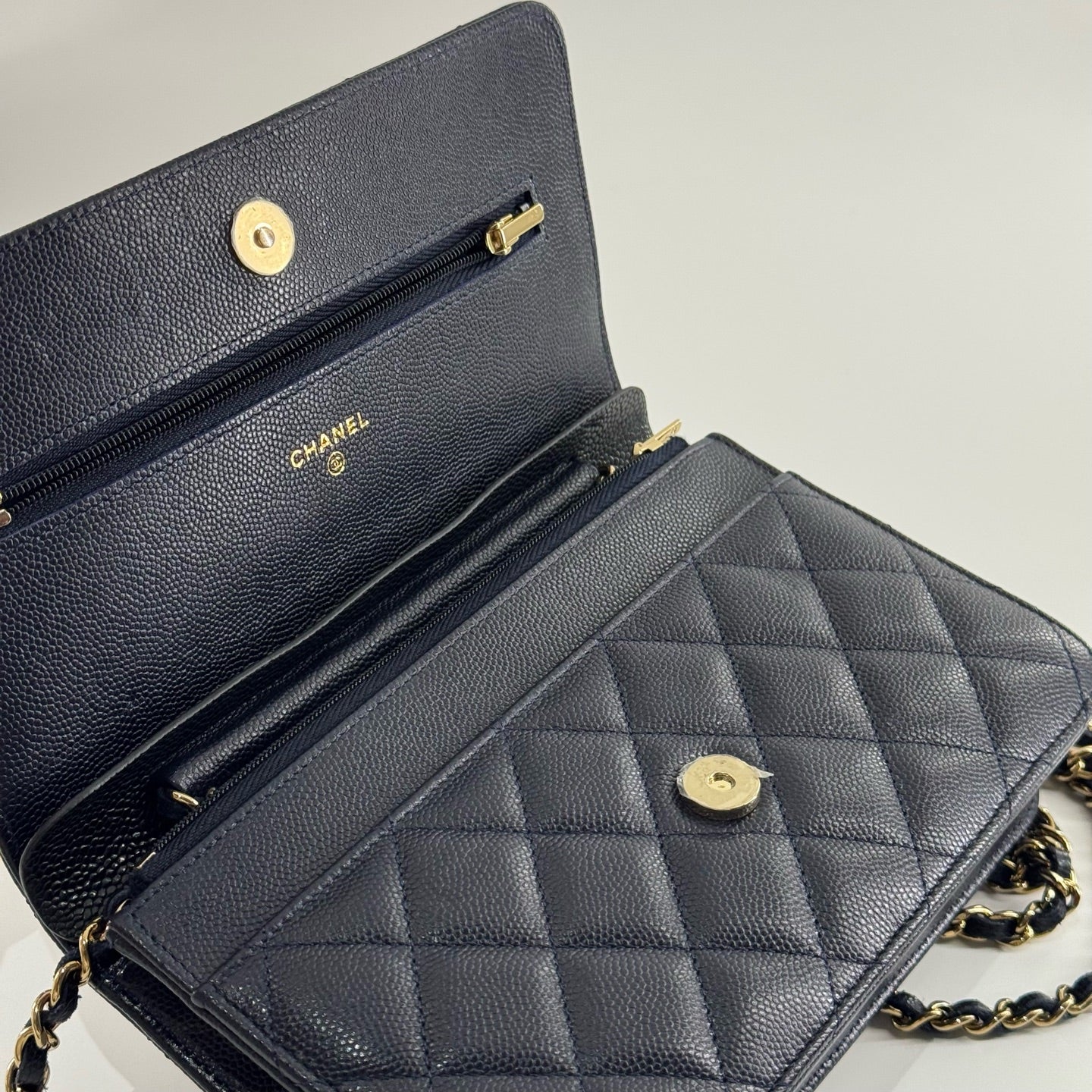 Chanel WOC Leather Navy JG010-016000328067 - view 6