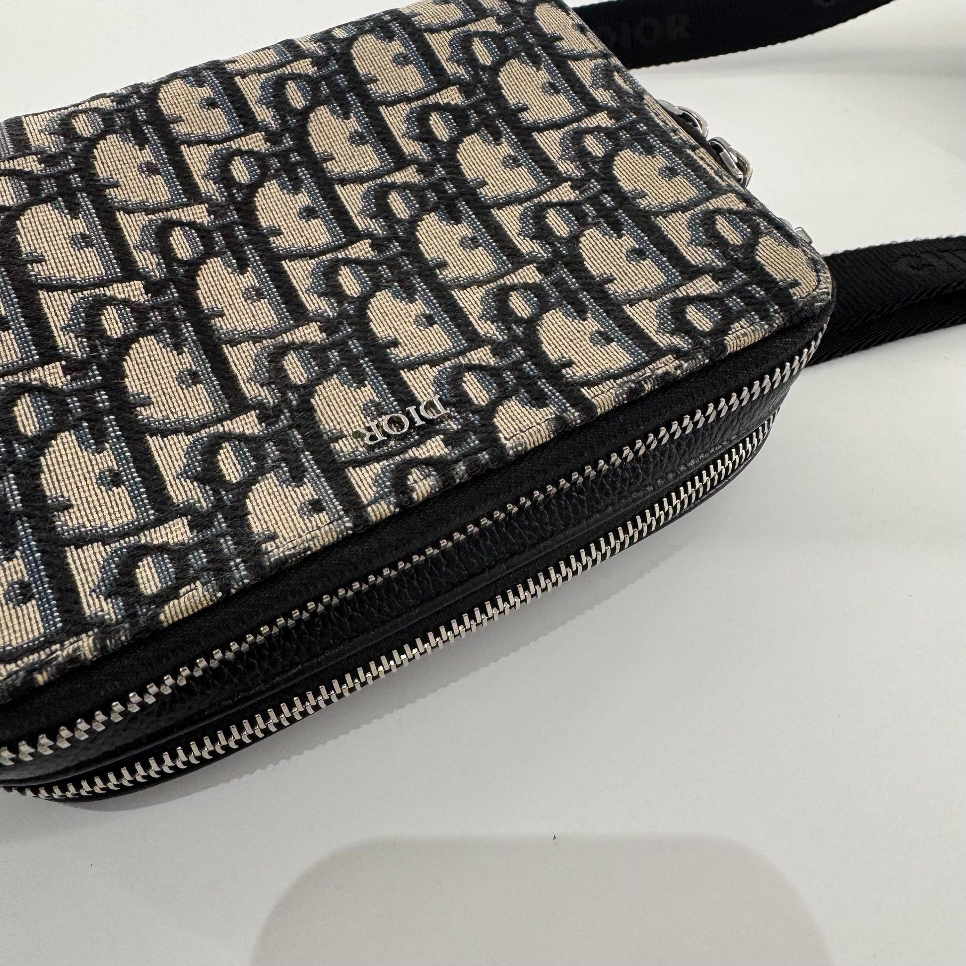 Dior Double Zipper Box Bag Cloth Multicolour JG010-004700328064 - view 5