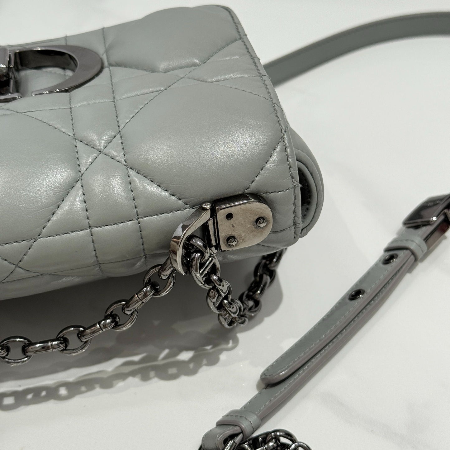 Dior Caro Leather Grey JG010-009000328089 - view 8
