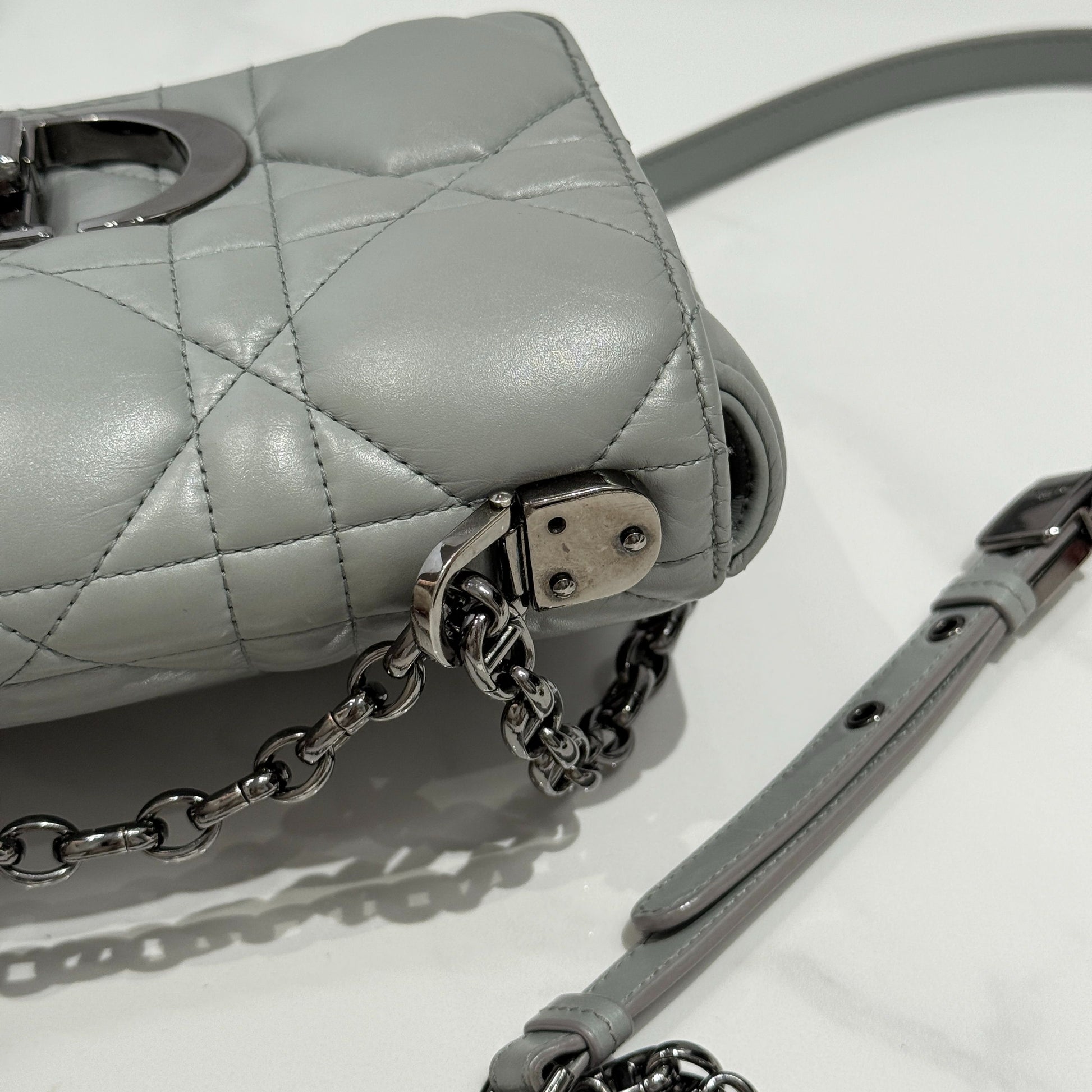 Dior Caro Leather Grey JG010-009000328089 - view 8