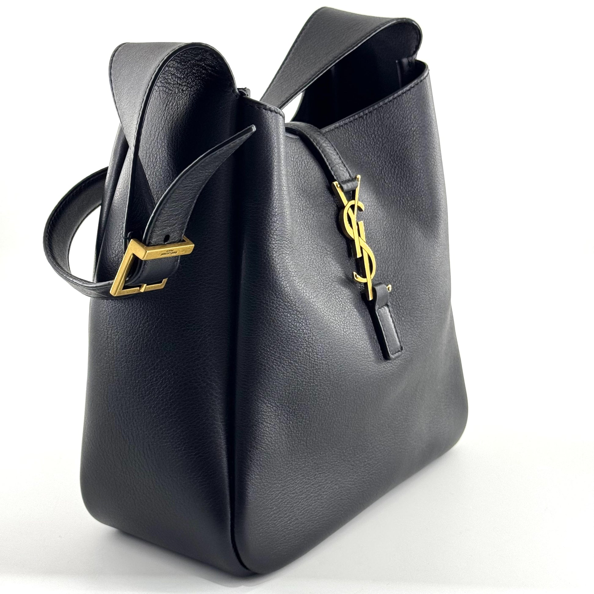 Saint Laurent Hobo Leather Black JG010-011000327017 - view 5