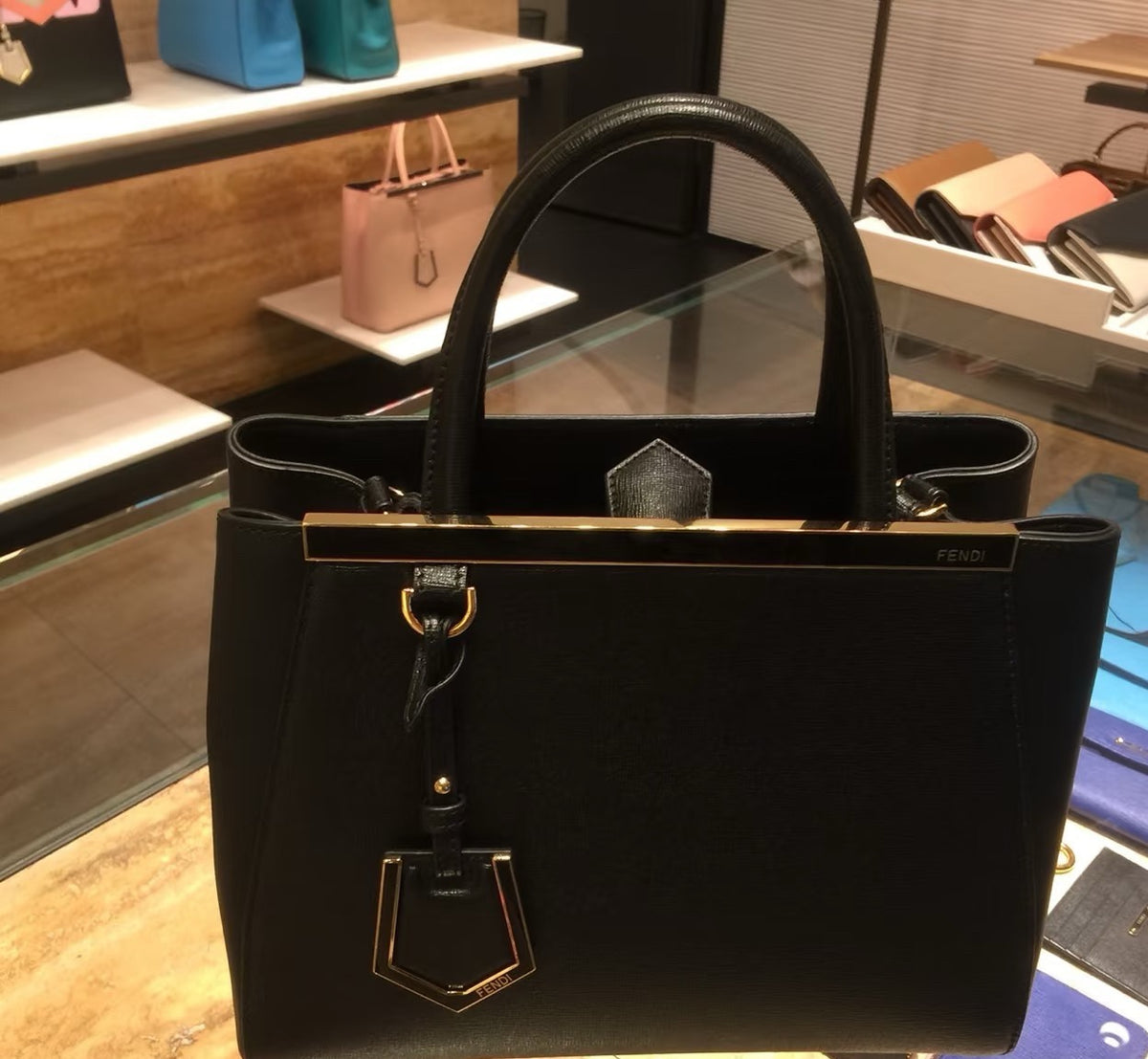 Fendi - 2Jours Small - Leather - Black - (small)