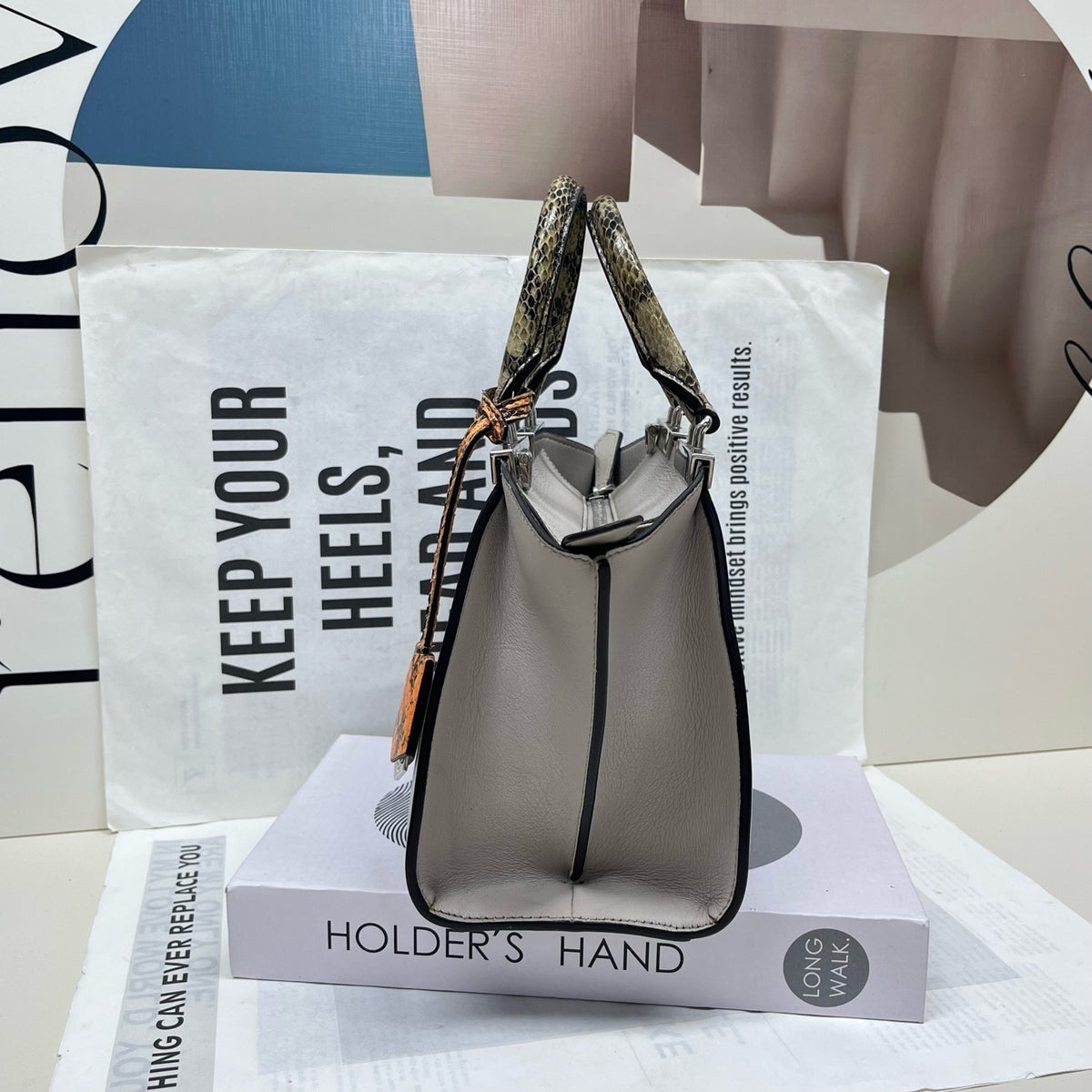 Fendi - 3Jours - Leather - Grey - (mini)