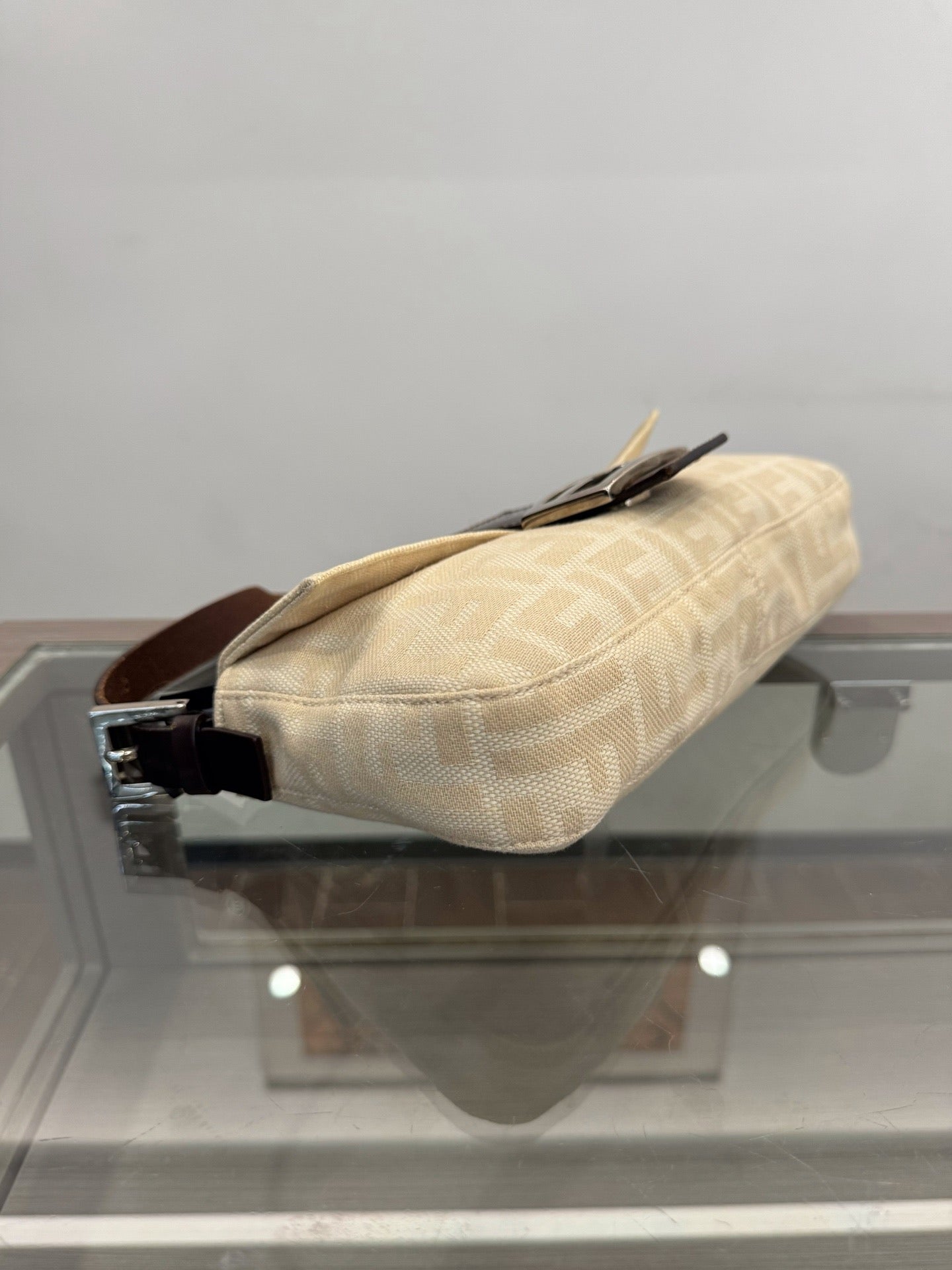 Fendi - Baguette Bag - Cloth - Beige - (small)
