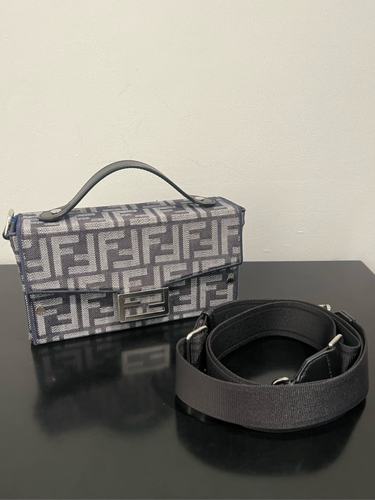 Fendi - Baguette Box - Denim - Jeans - Blue - (mini)