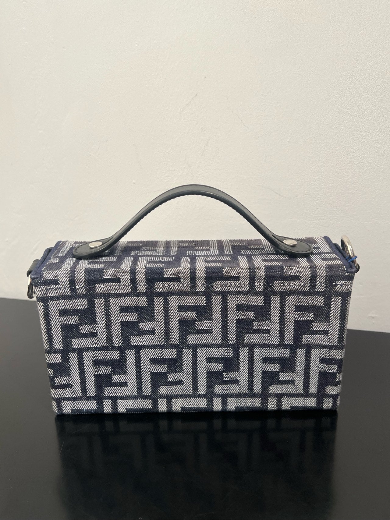 Fendi - Baguette Box - Denim - Jeans - Blue - (mini)