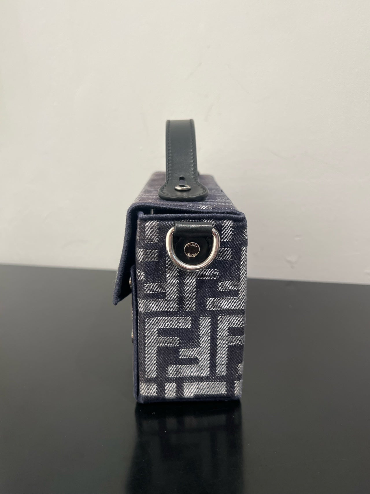 Fendi - Baguette Box - Denim - Jeans - Blue - (mini)