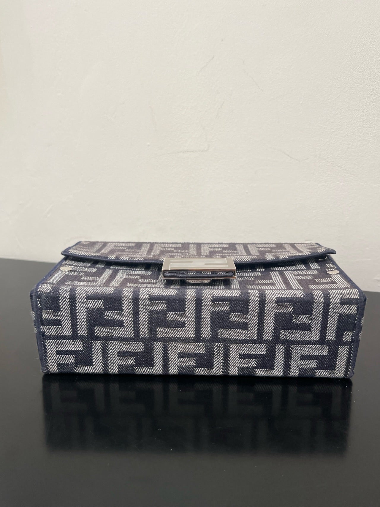 Fendi - Baguette Box - Denim - Jeans - Blue - (mini)