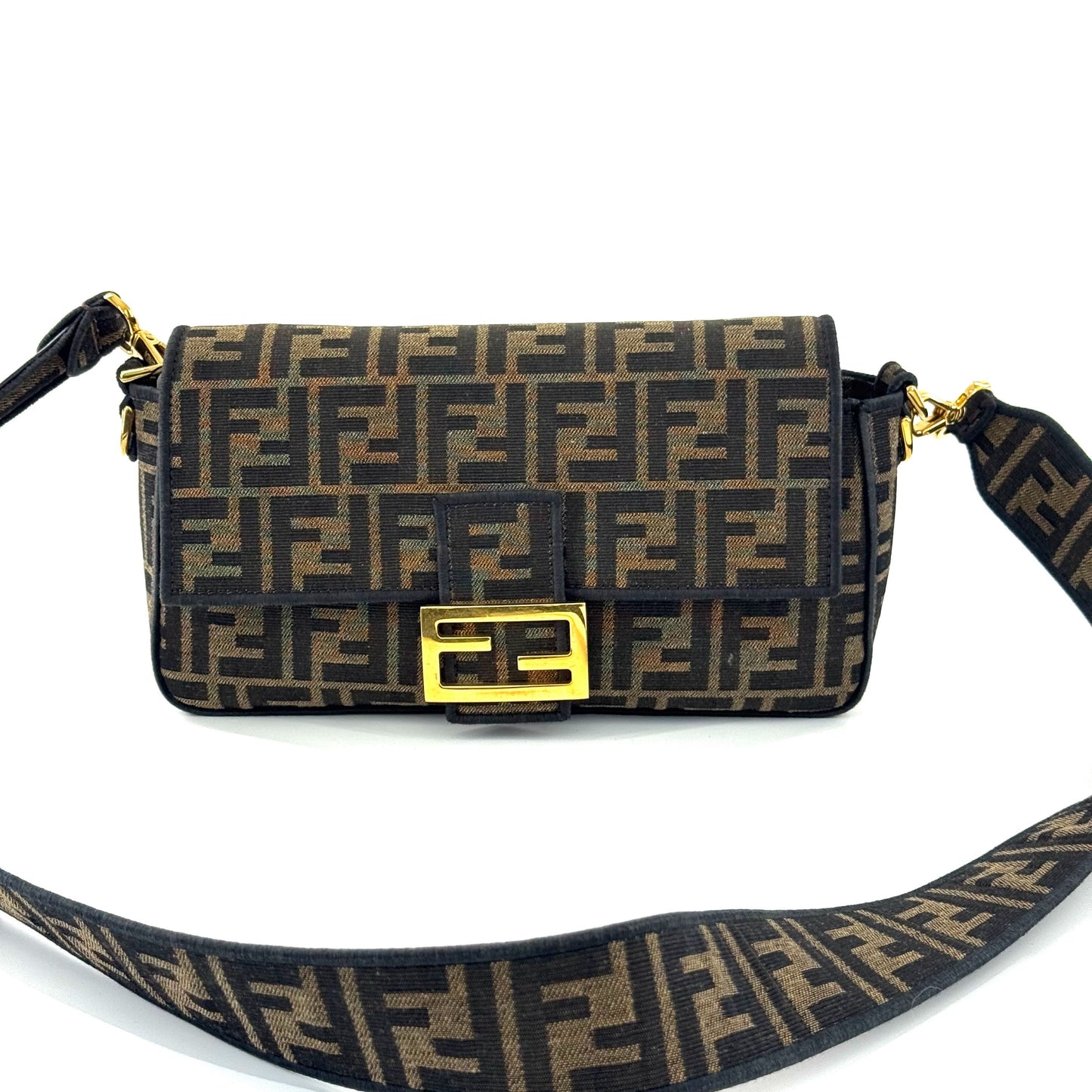 Fendi - Baguette - Canvas and Leather - Brown - (Medium)