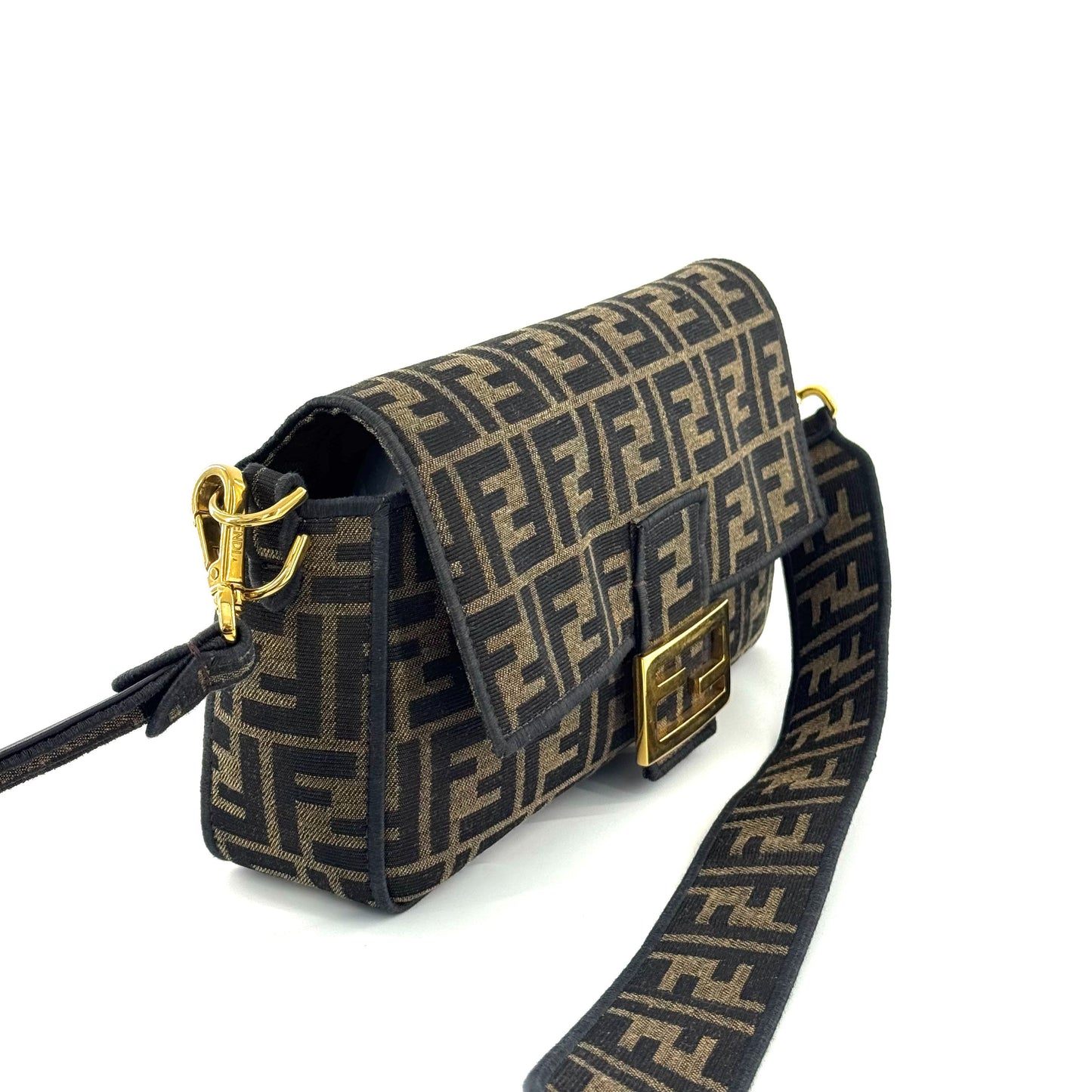 Fendi - Baguette - Canvas and Leather - Brown - (Medium)