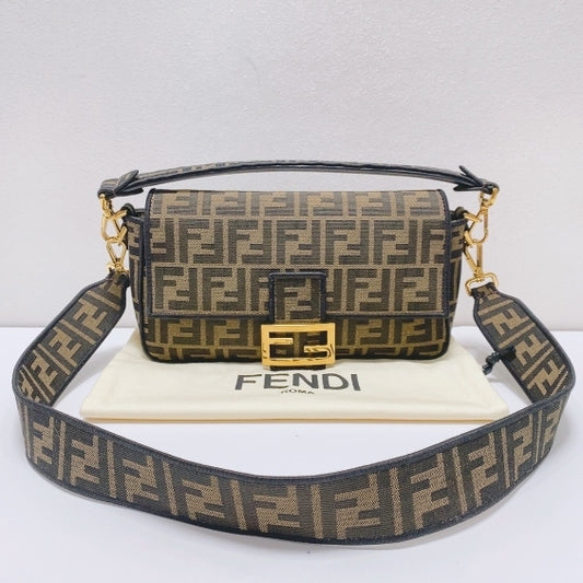 Fendi - Baguette - Cloth - Brown - (medium)