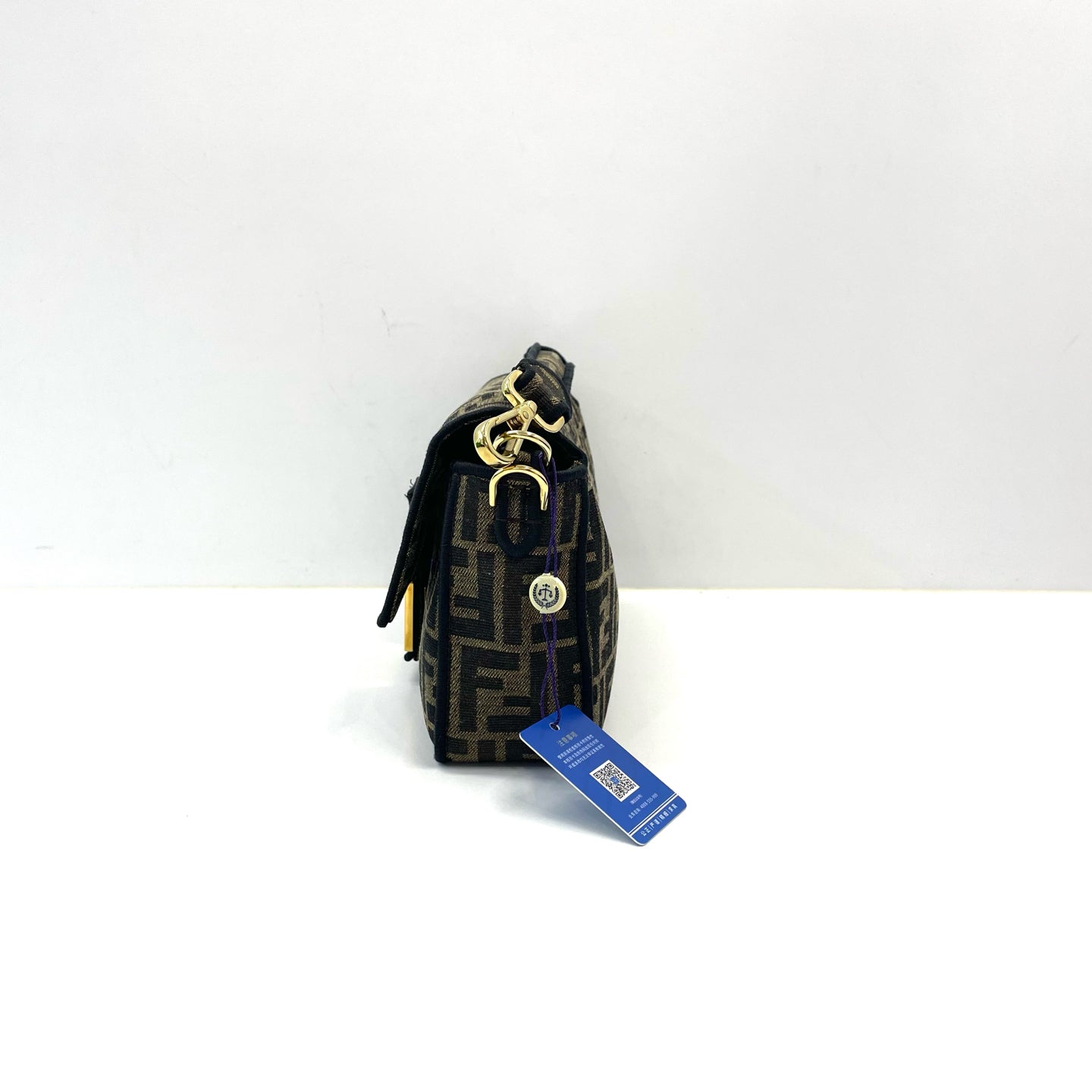 Fendi - Baguette - Cloth - Brown - (Medium)