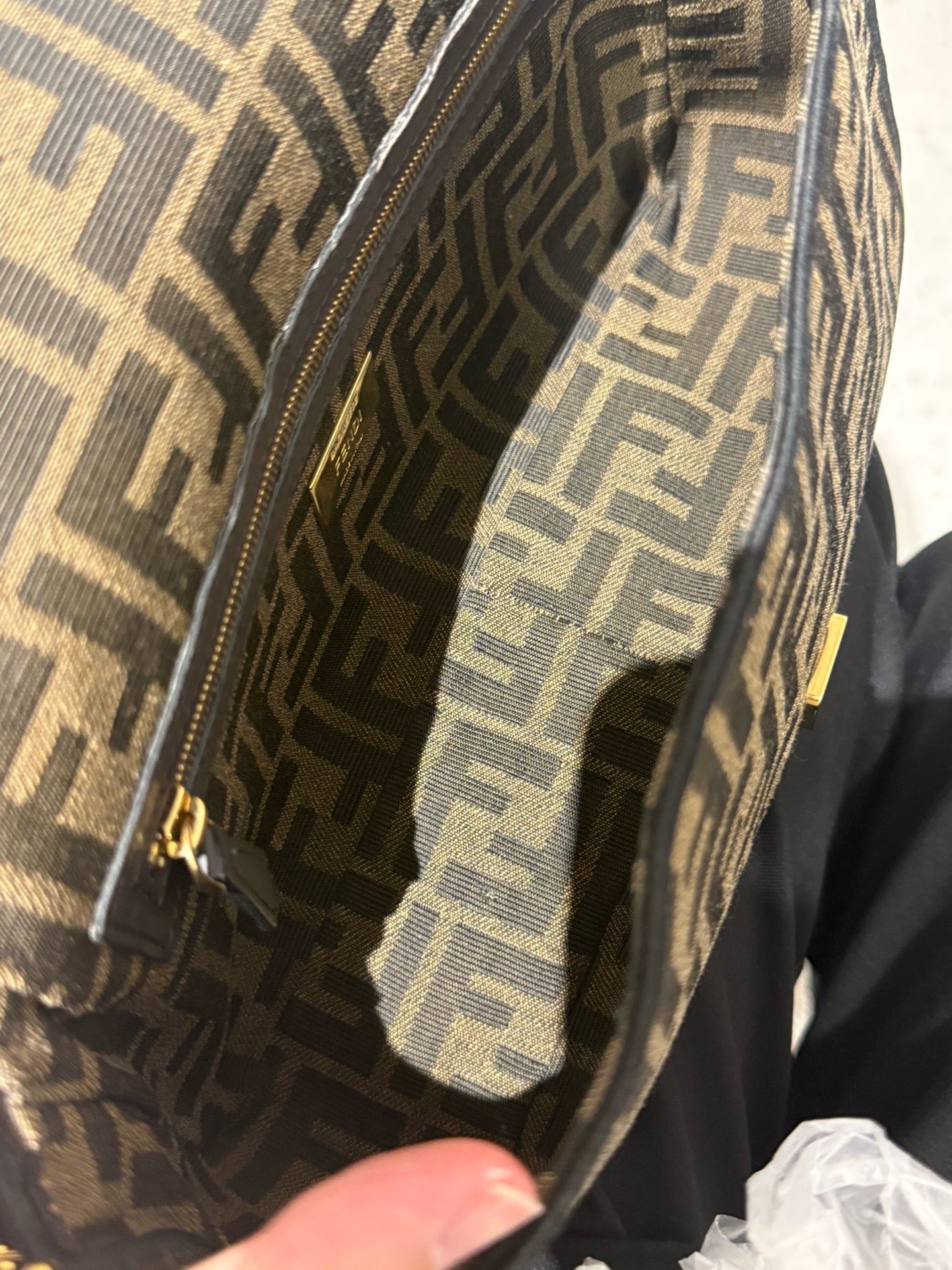 Fendi - Baguette - Cloth - Brown - (medium)