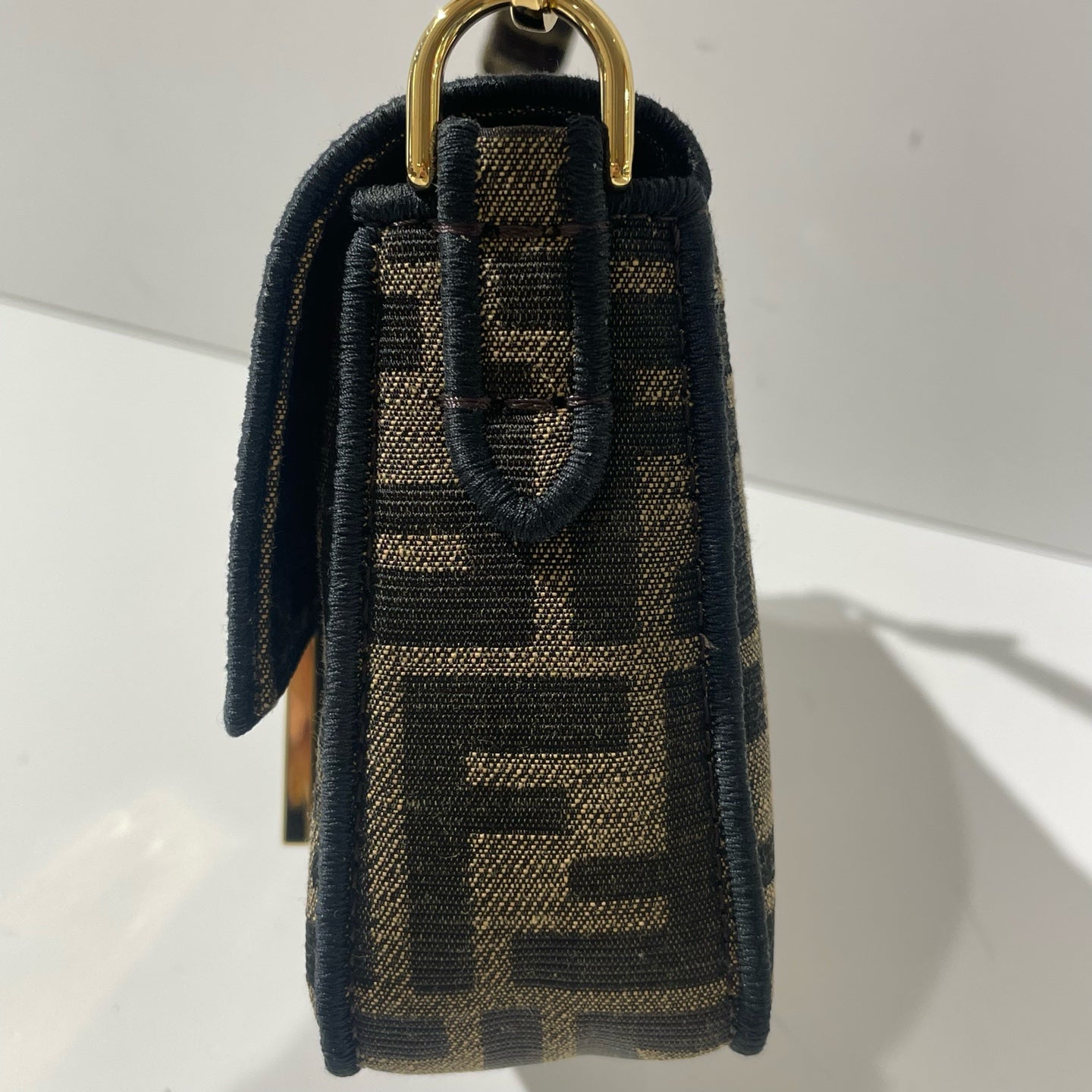 Fendi - Baguette - Cloth - Brown - (mini)