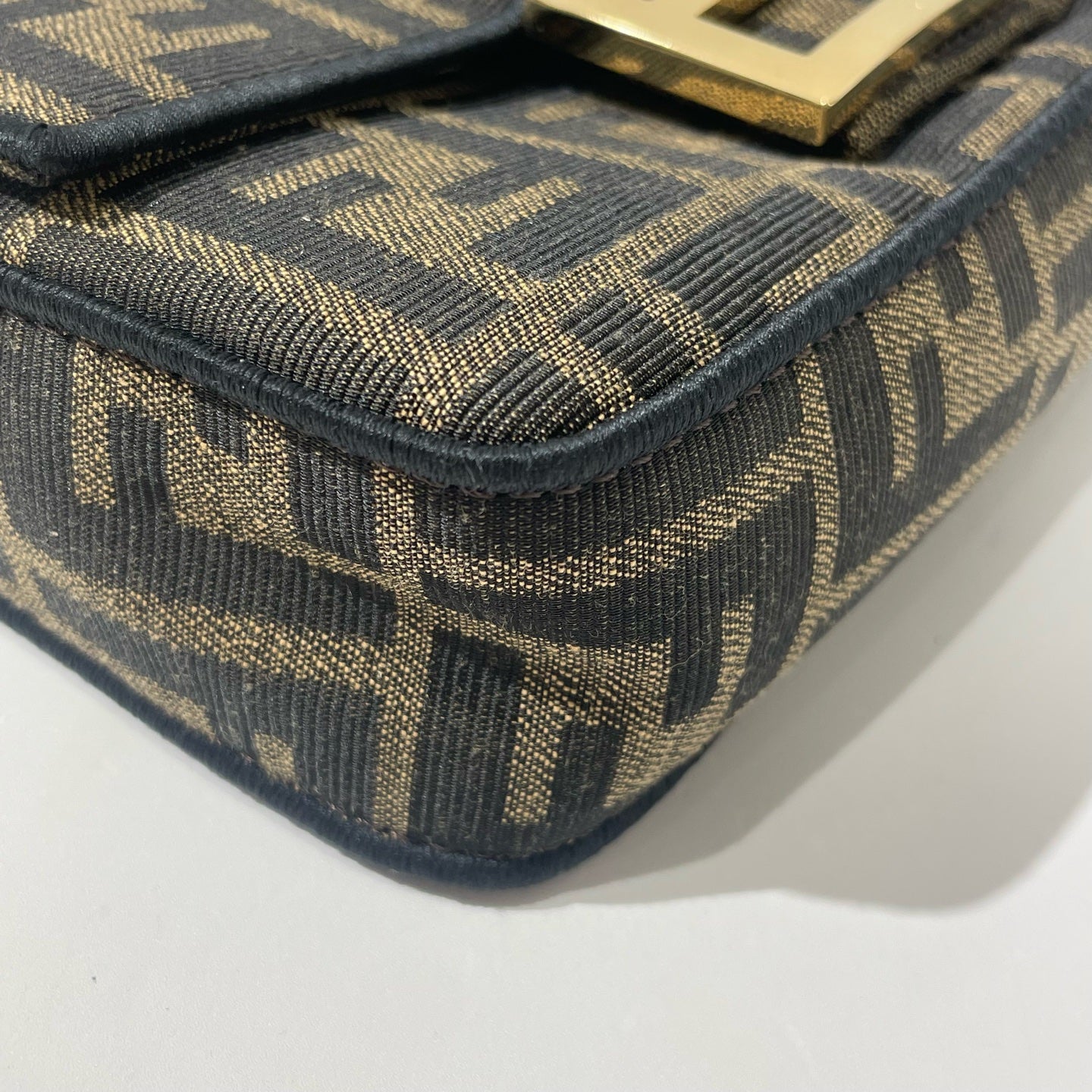 Fendi - Baguette - Cloth - Brown - (mini)