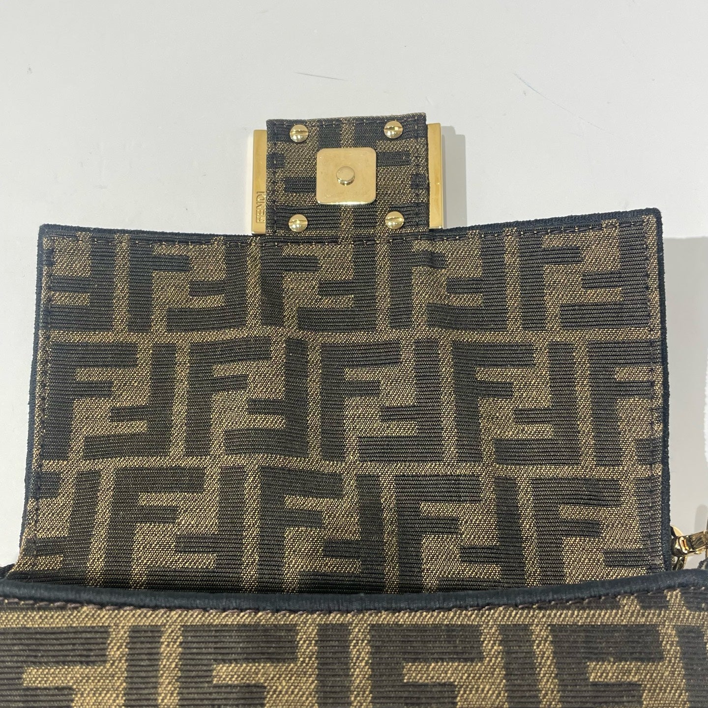 Fendi - Baguette - Cloth - Brown - (mini)