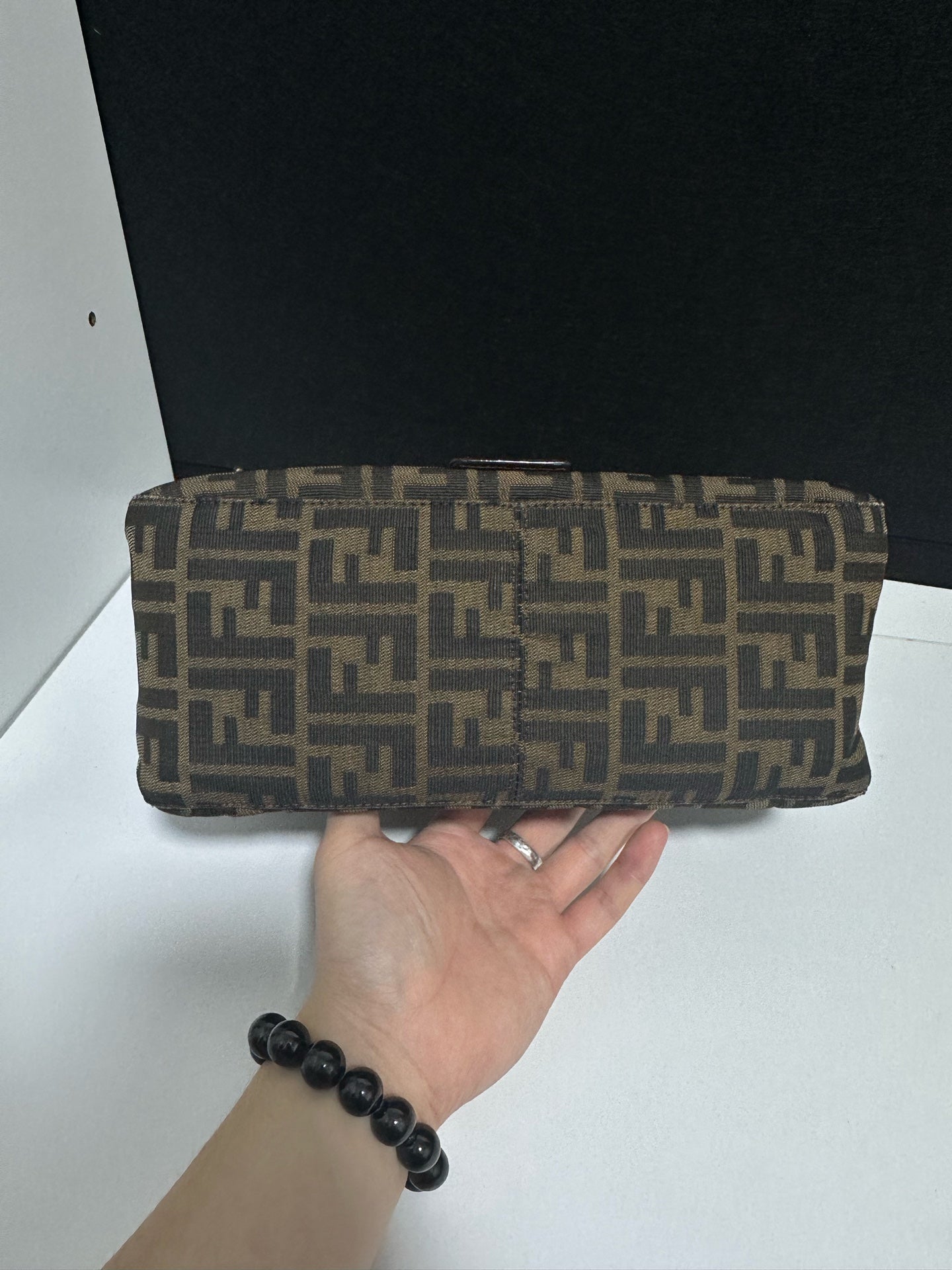 Fendi - Baguette - Cloth - Brown - (small)