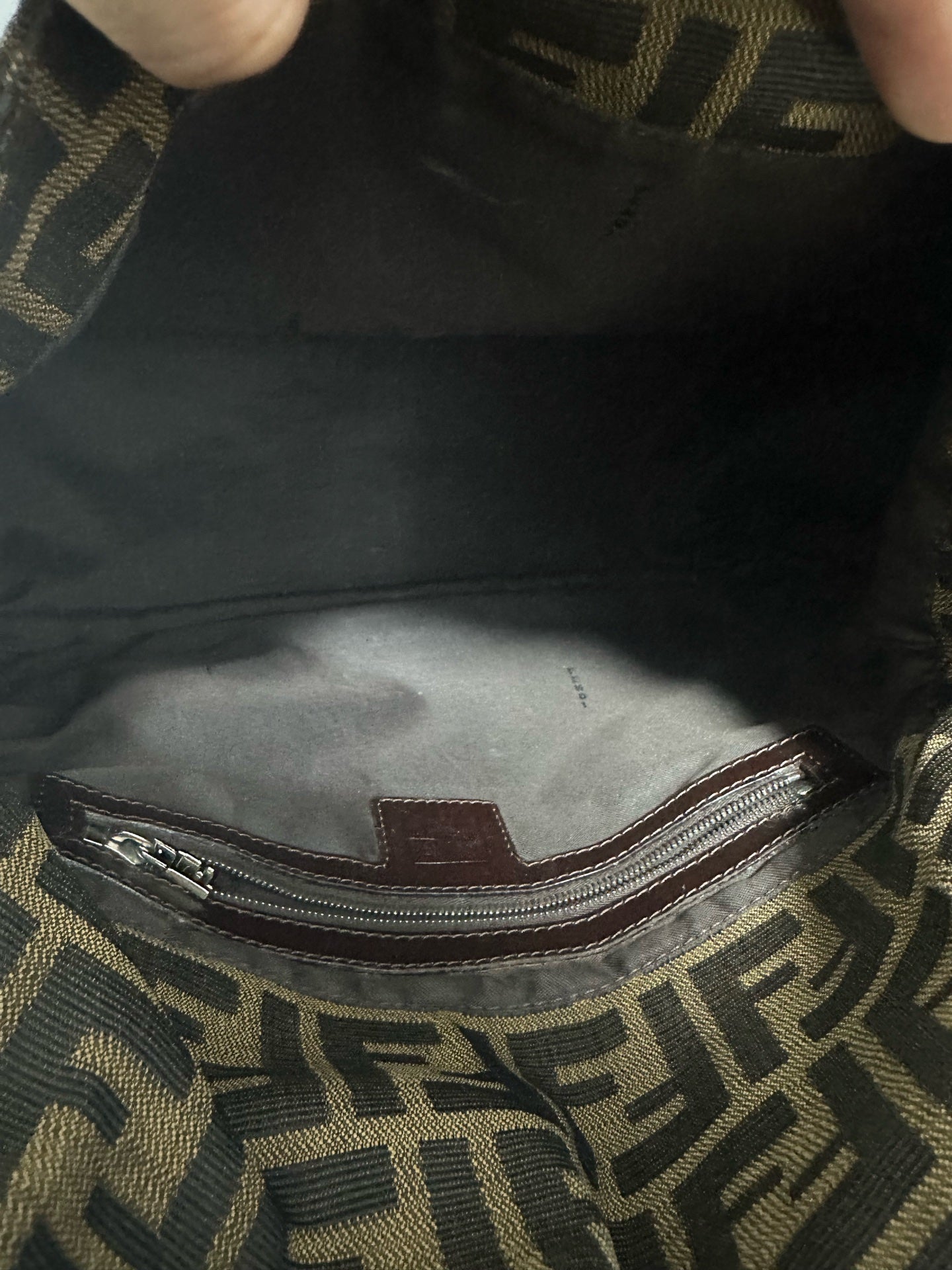 Fendi - Baguette - Cloth - Brown - (small)