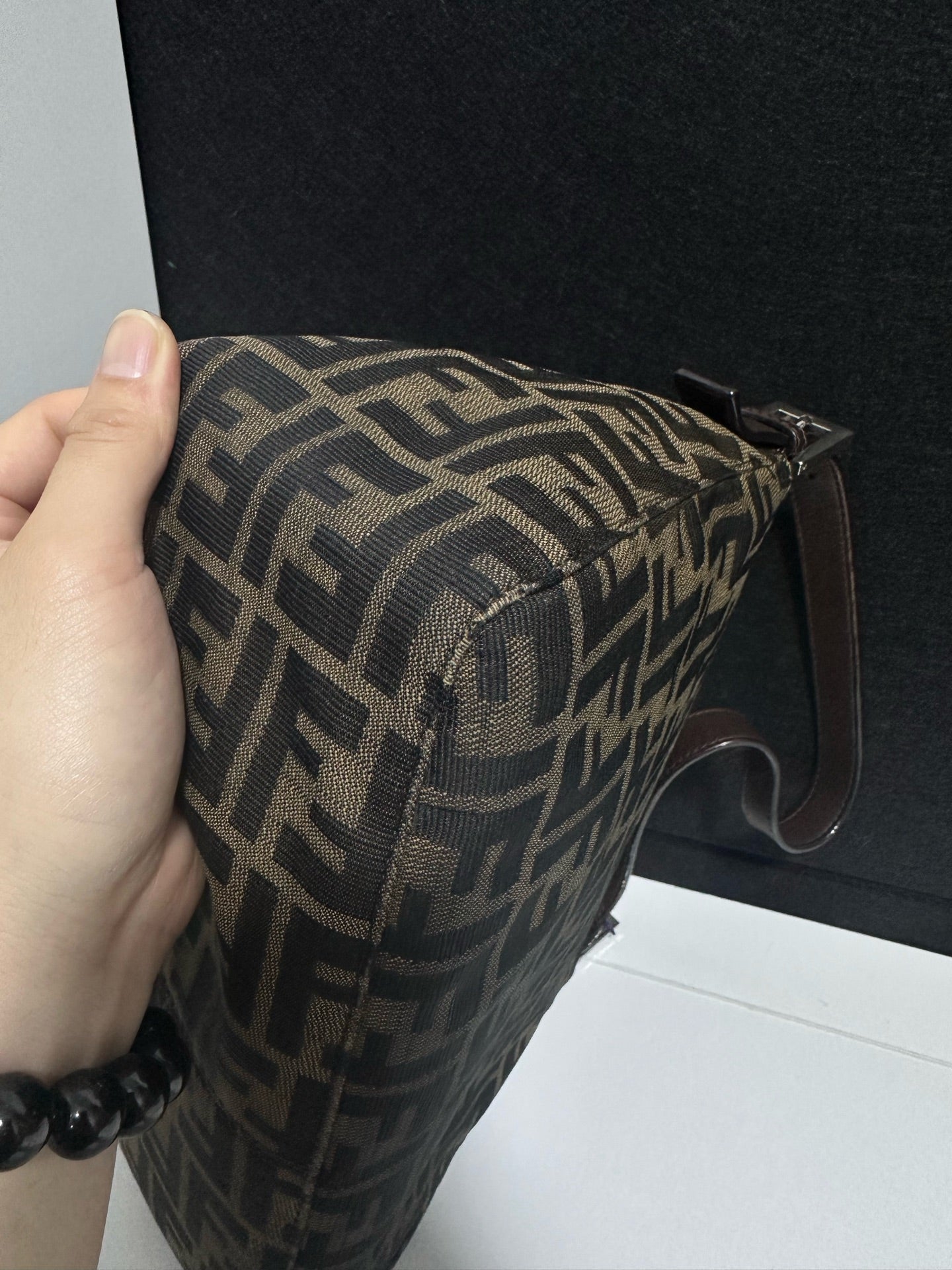 Fendi - Baguette - Cloth - Brown - (small)