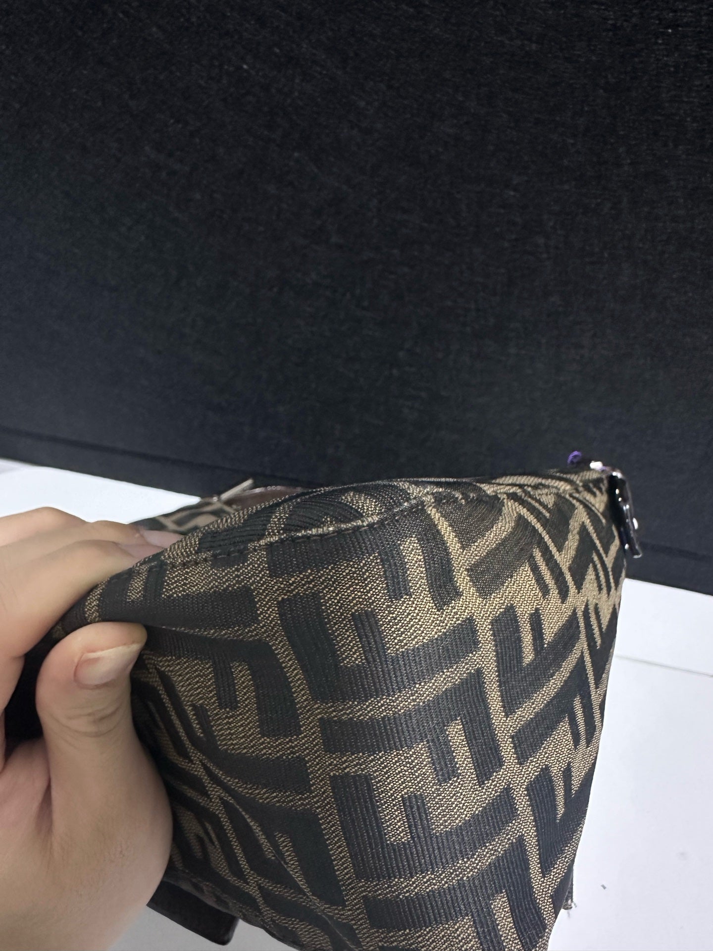 Fendi - Baguette - Cloth - Brown - (small)