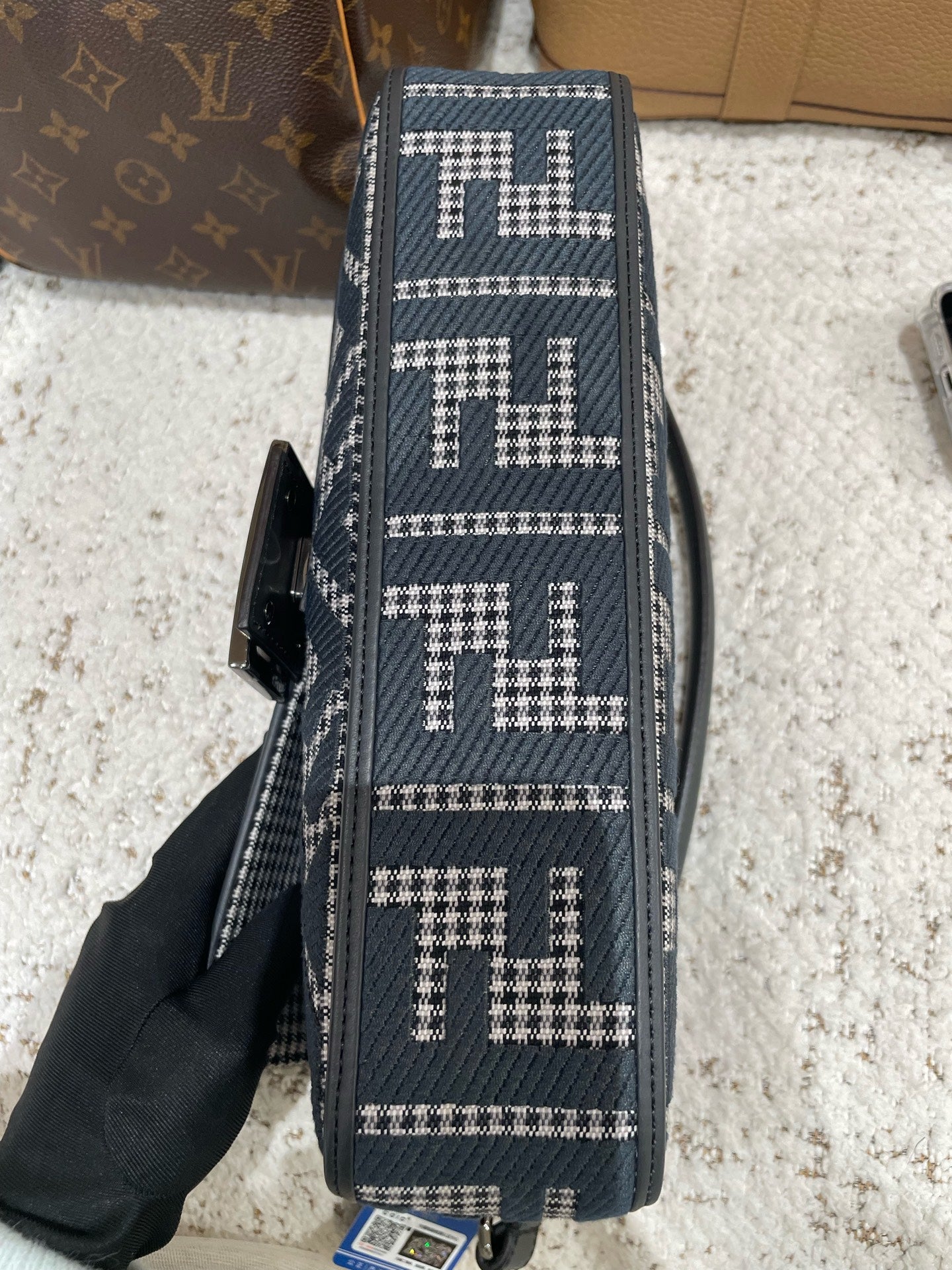 Fendi - Baguette - Cloth - Grey - (Small)
