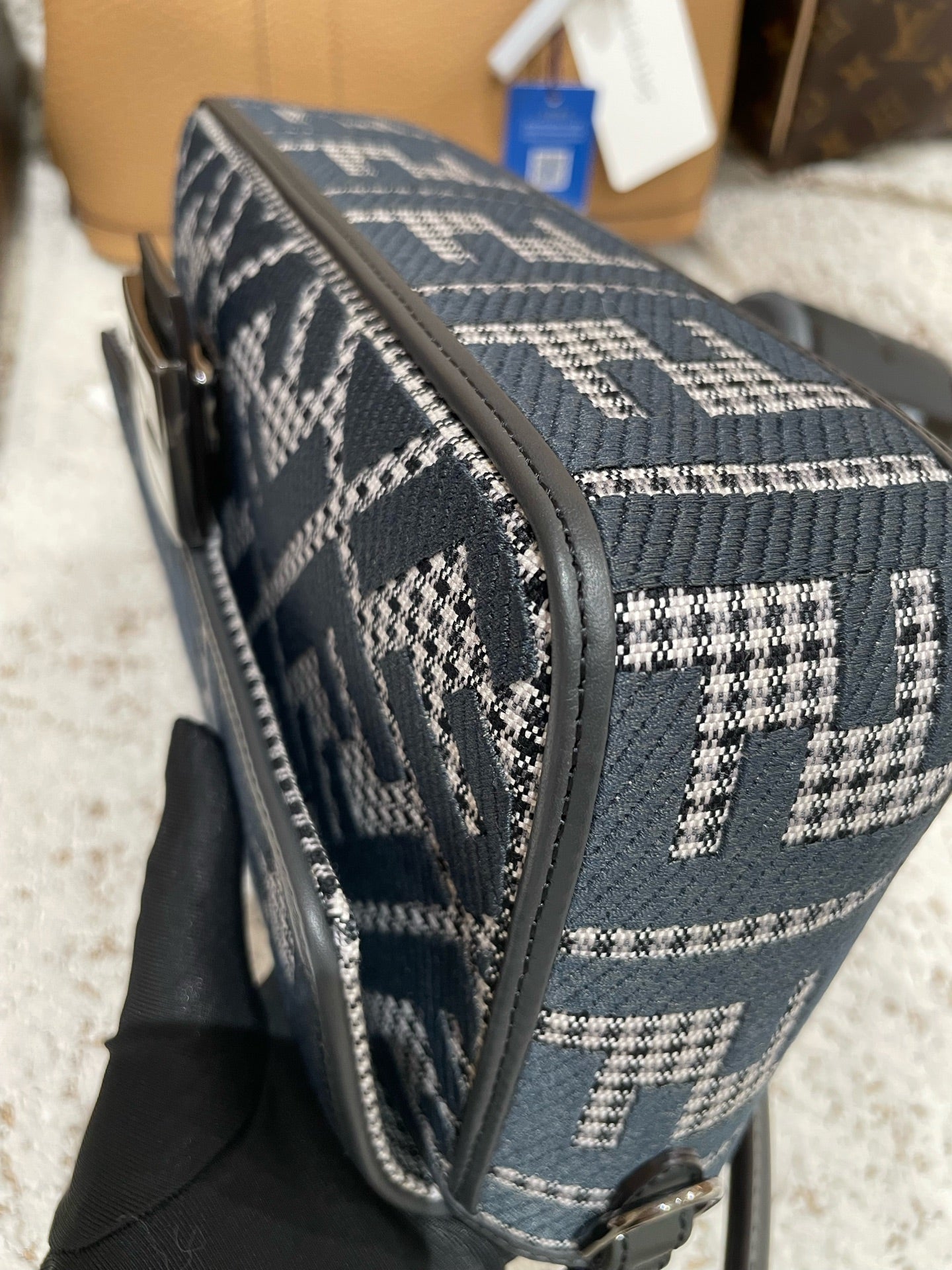 Fendi - Baguette - Cloth - Grey - (Small)