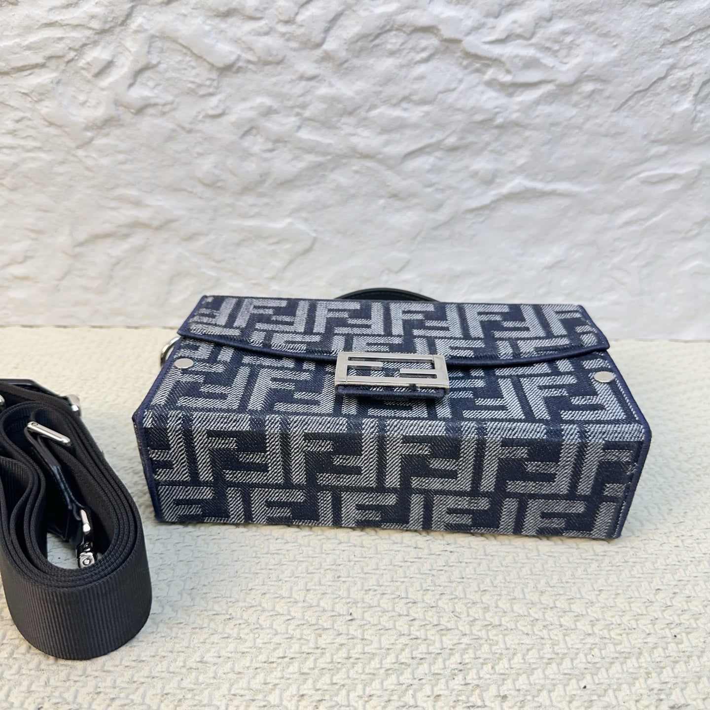 Fendi - Baguette - Denim - Jeans - Blue - (mini)